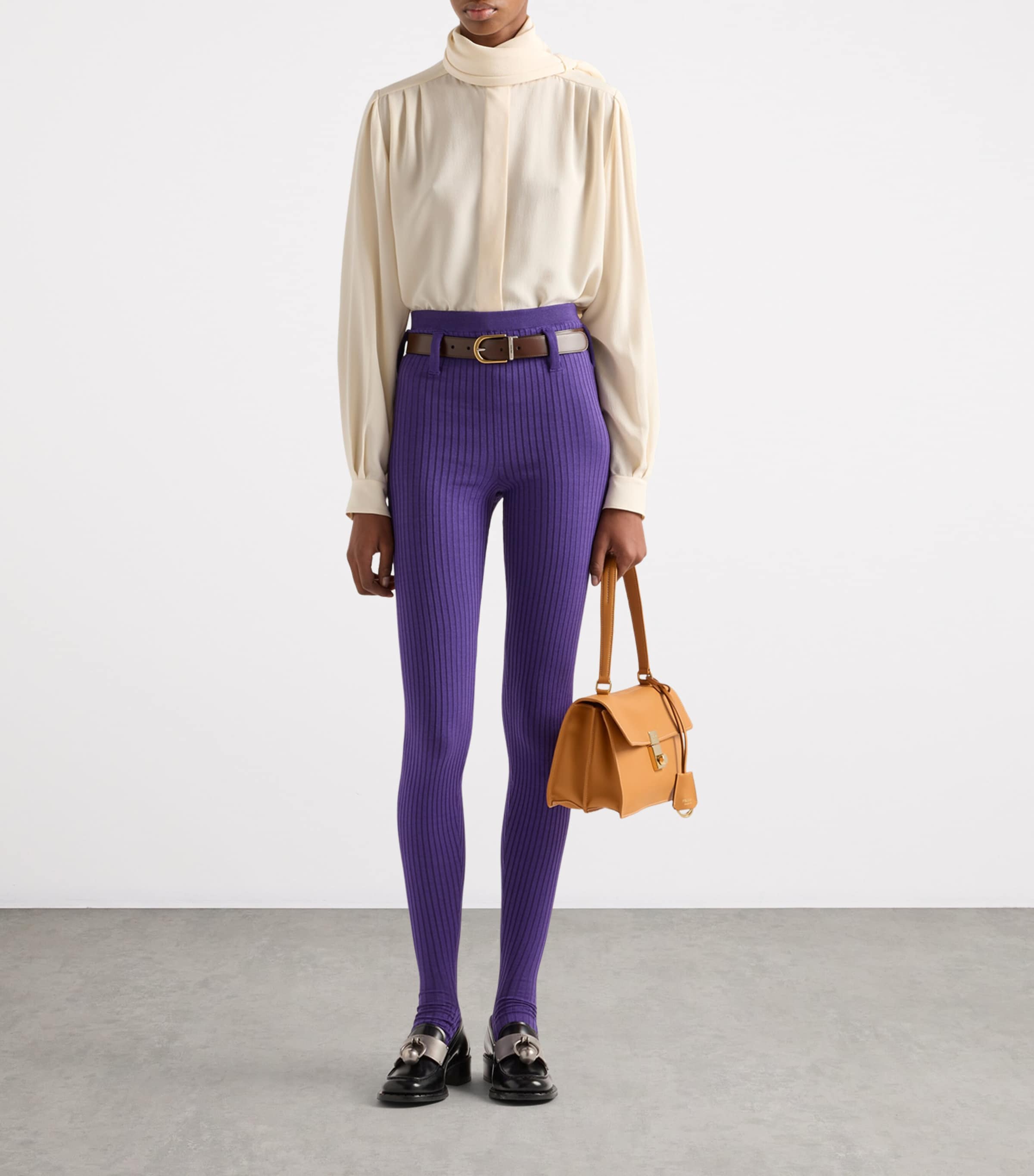 Prada Womens Silk Marocain Shirt Image 2