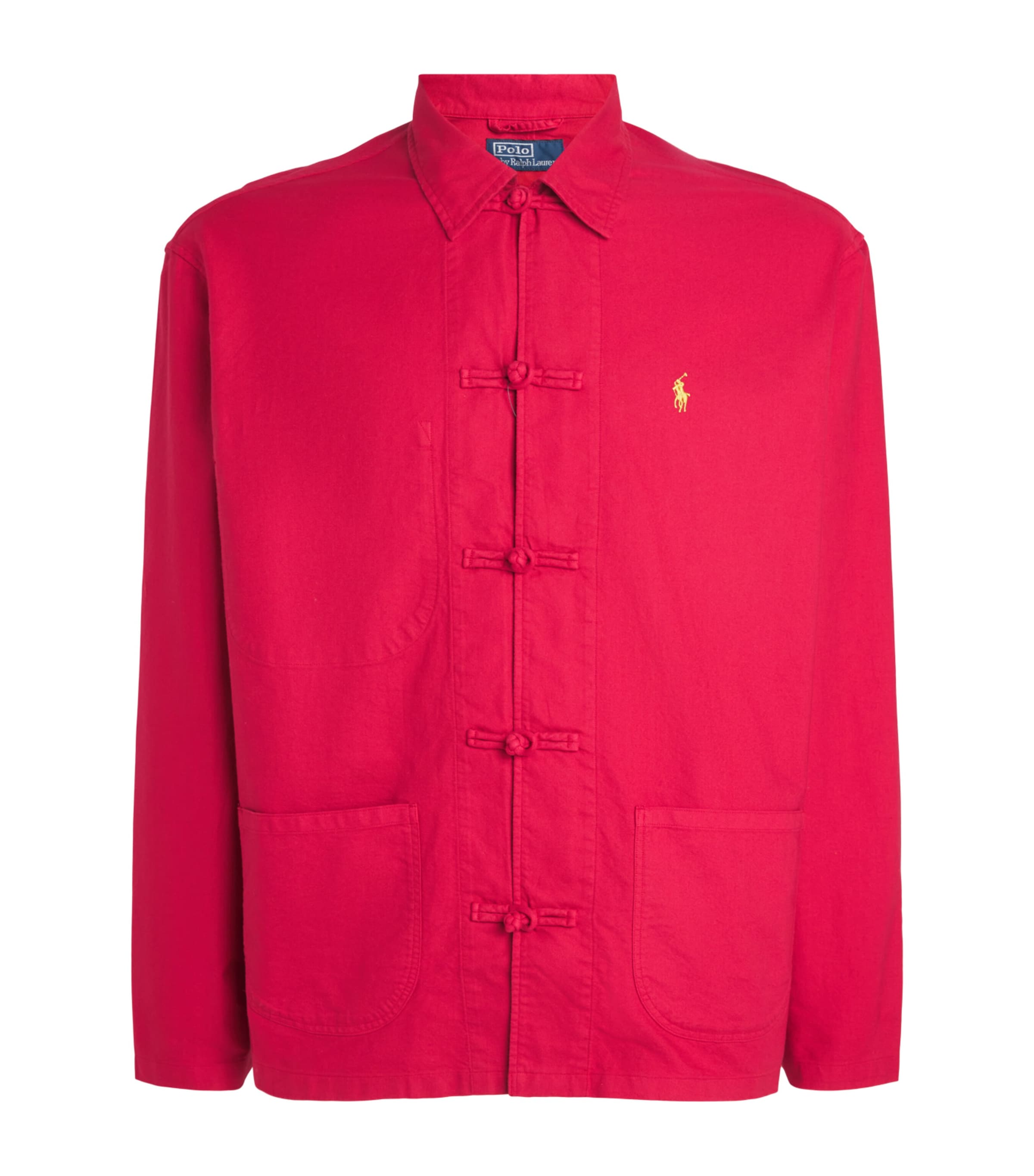 Polo Ralph Lauren Mens Cotton Lunar New Year Overshirt Red Image 1
