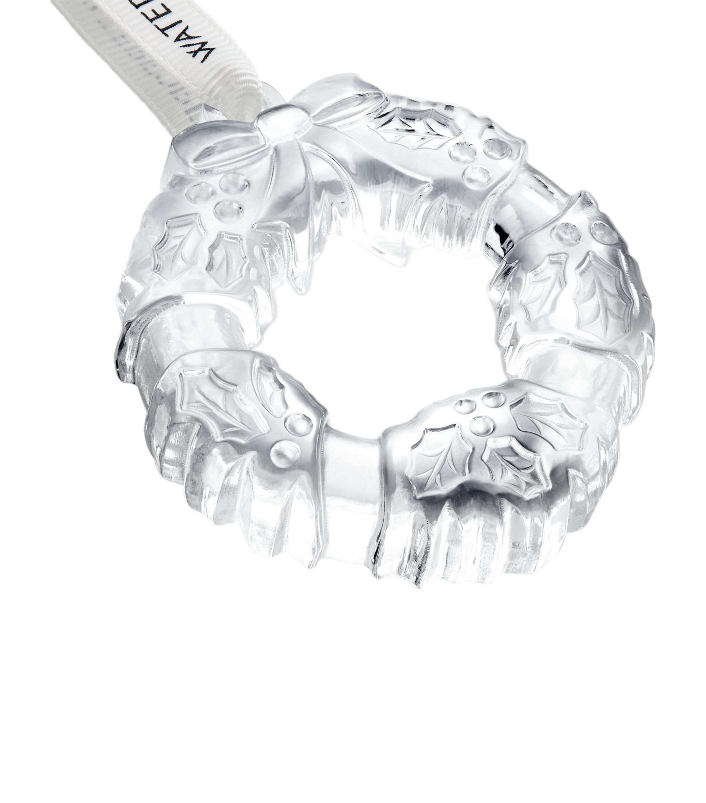 Crystal Mini Wreath Tree Decoration CLEAR Image 4