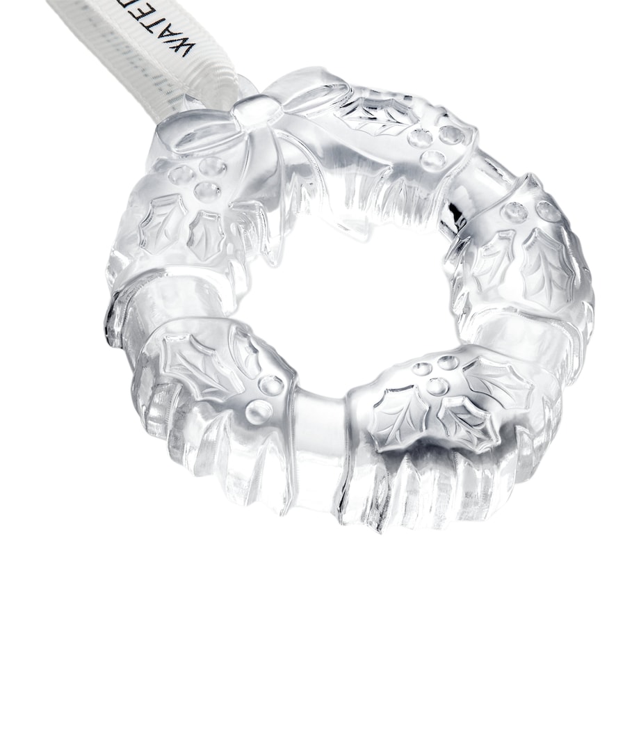 Crystal Mini Wreath Tree Decoration CLEAR Image 4