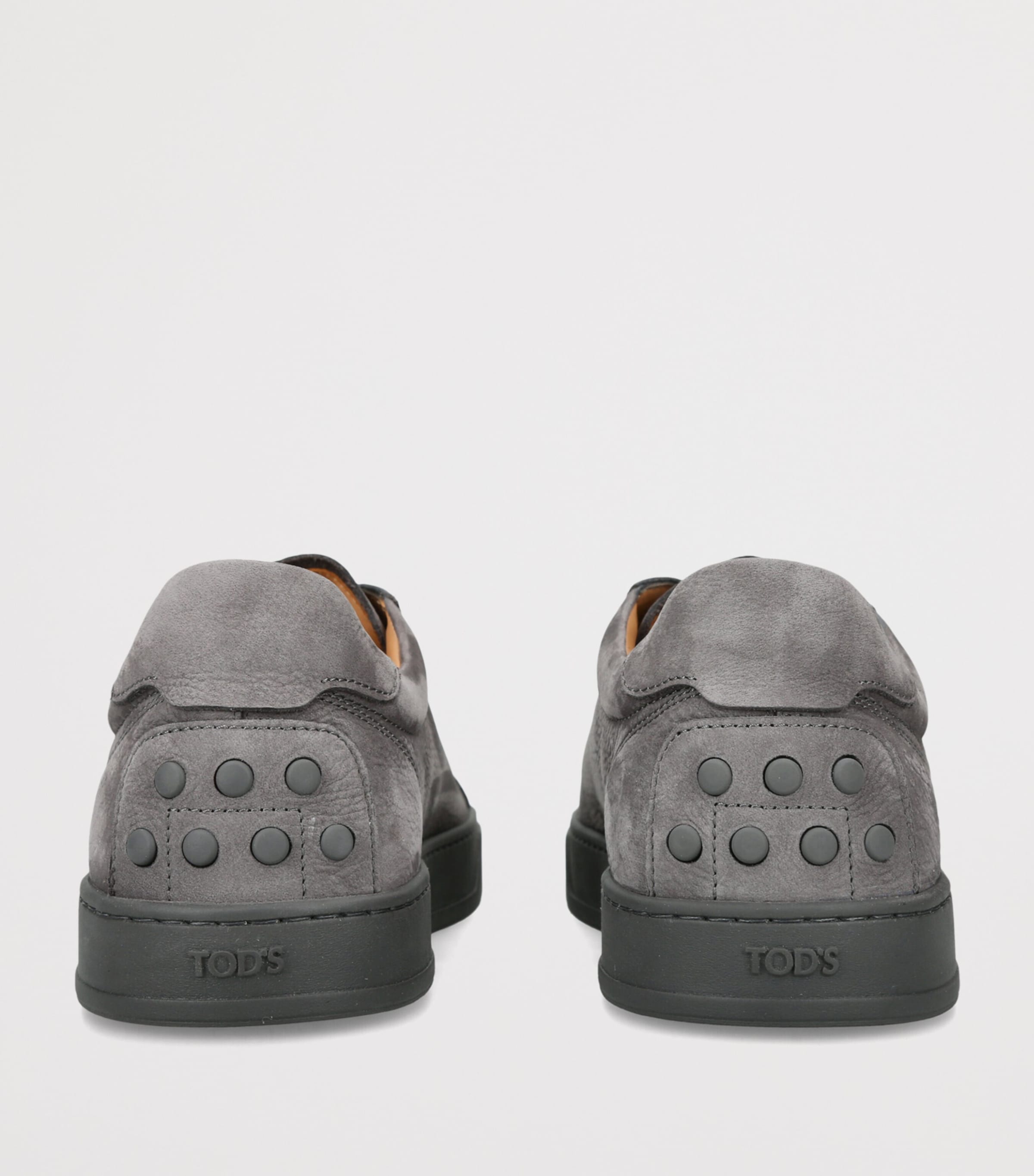 Tod's Leather Elastic Cassetta Sneakers Grey/dark Image 4