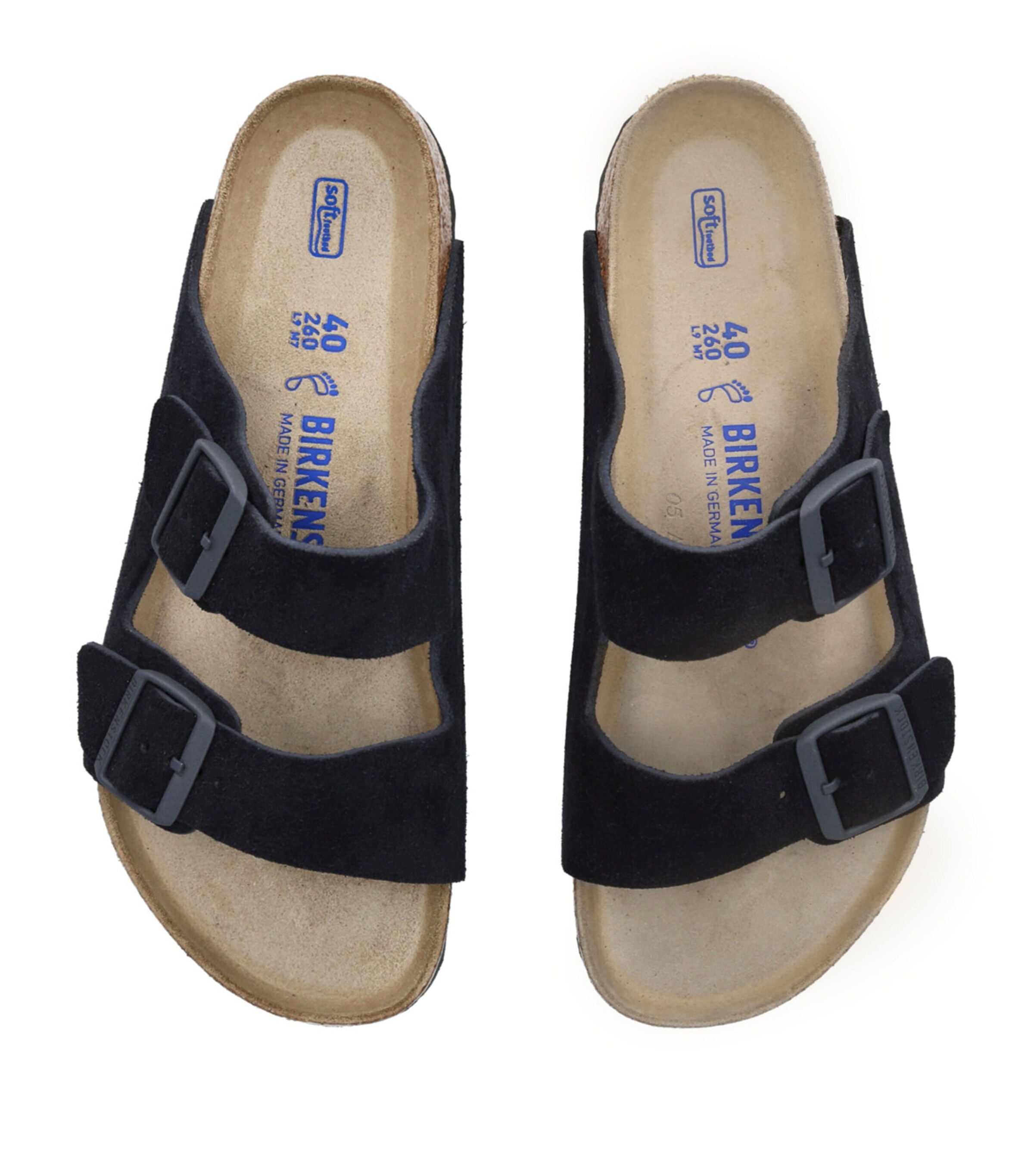 Birkenstock Suede Arizona SFB Sandals Blue/dark Image 4