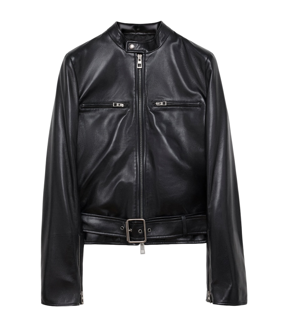 LOEWE Womens Biker Jacket Black Image 1