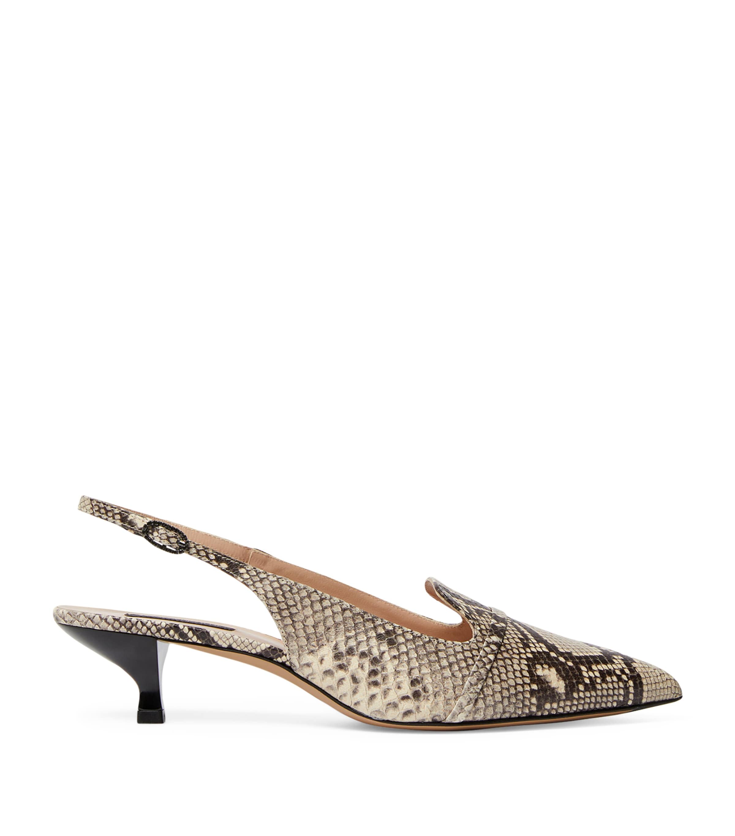 MARINA RINALDI SNAKE PRINT PUMPS 