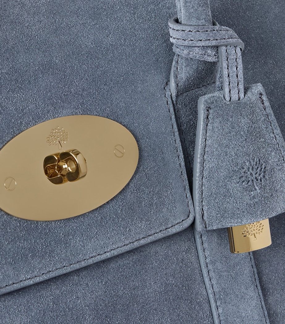 Mulberry Suede Bayswater Top-Handle Bag Foggy Grey Image 5