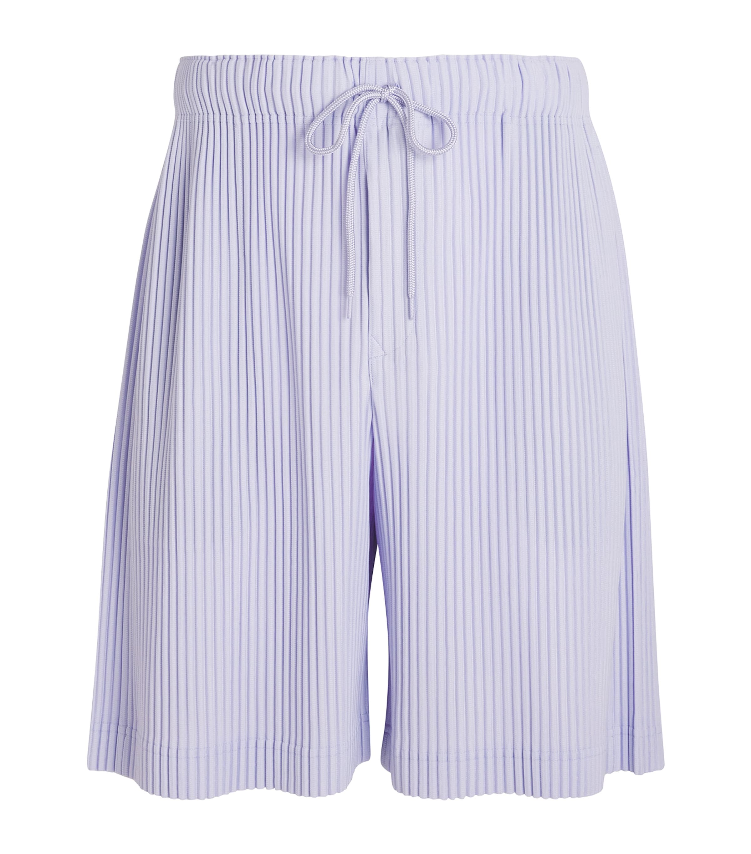 Issey Miyake Pleated Shorts In Purple