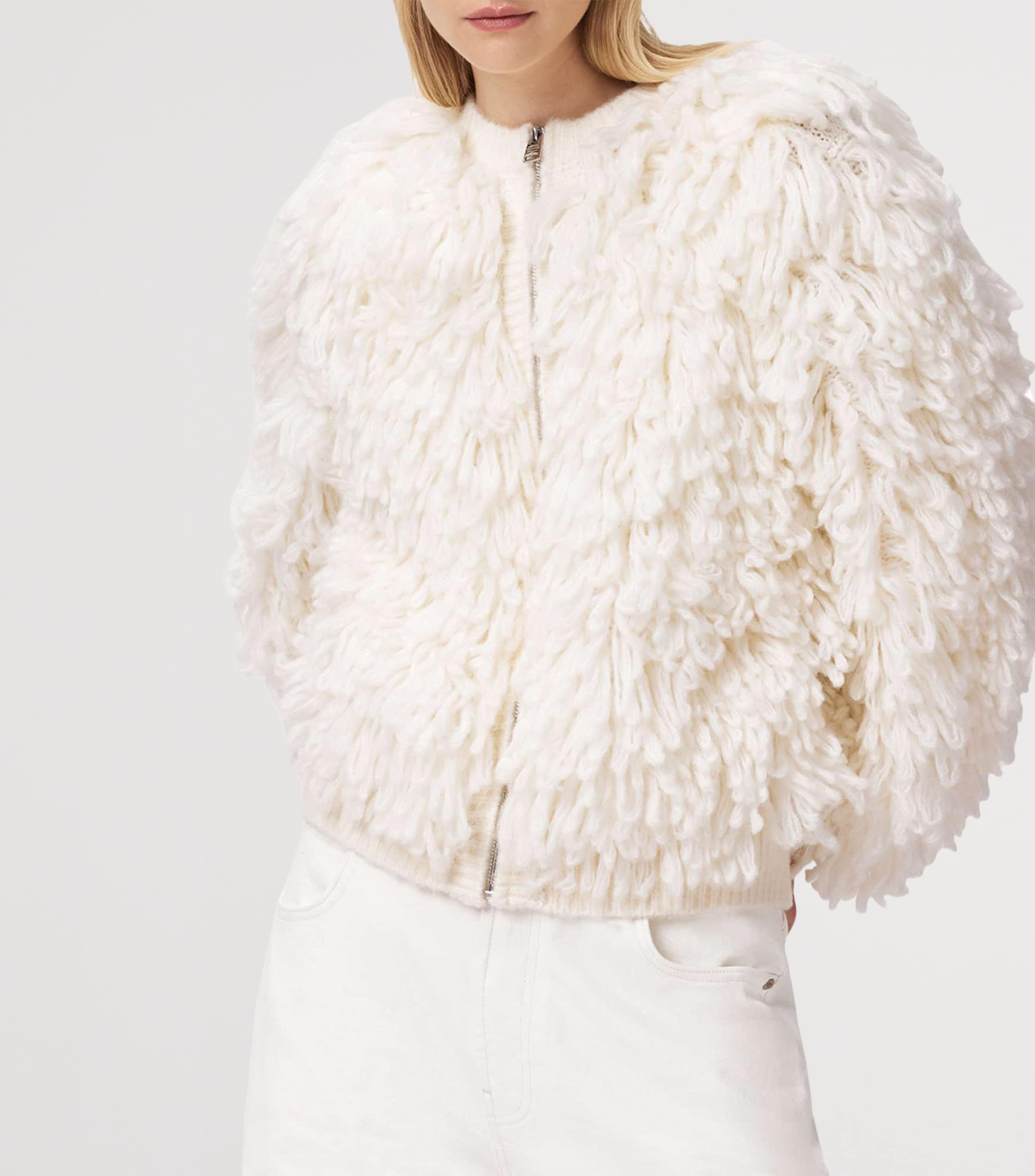 Wool-Blend Elias Jacket CHALK WHITE Image 4