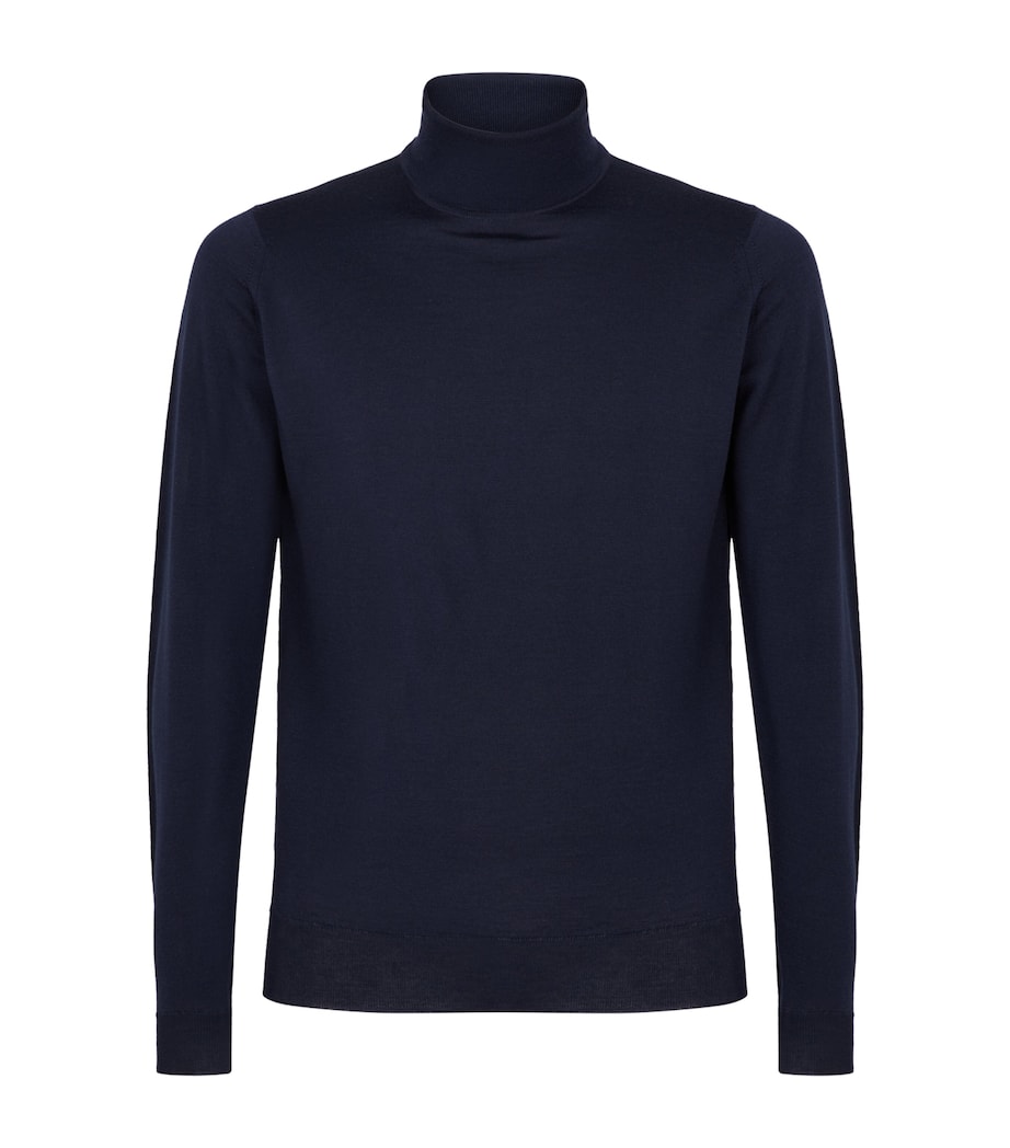 Merino Wool Cherwell Rollneck Sweater MIDNIGHT Image 2