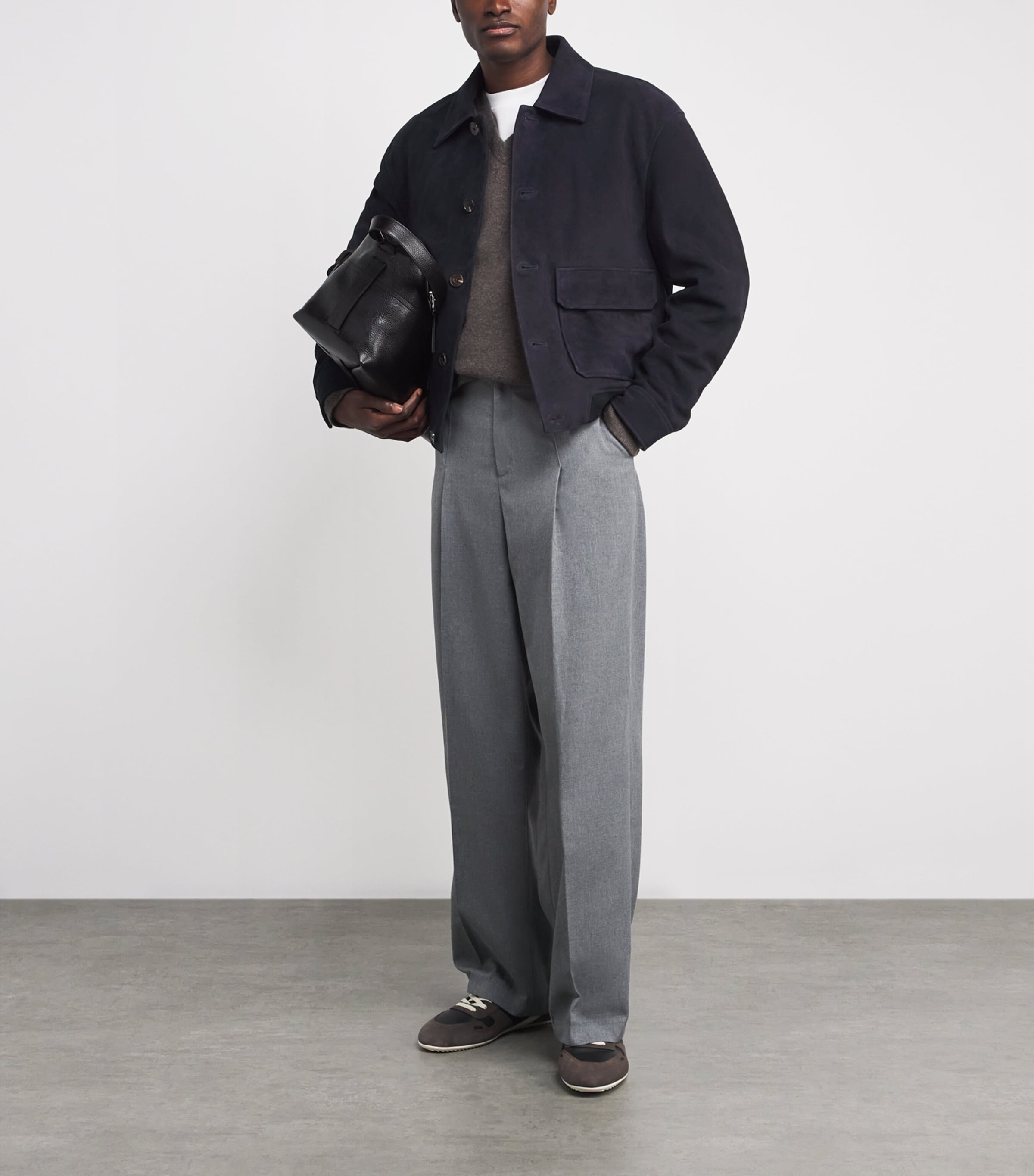 Suede Bomber Jacket DKNV Image 2