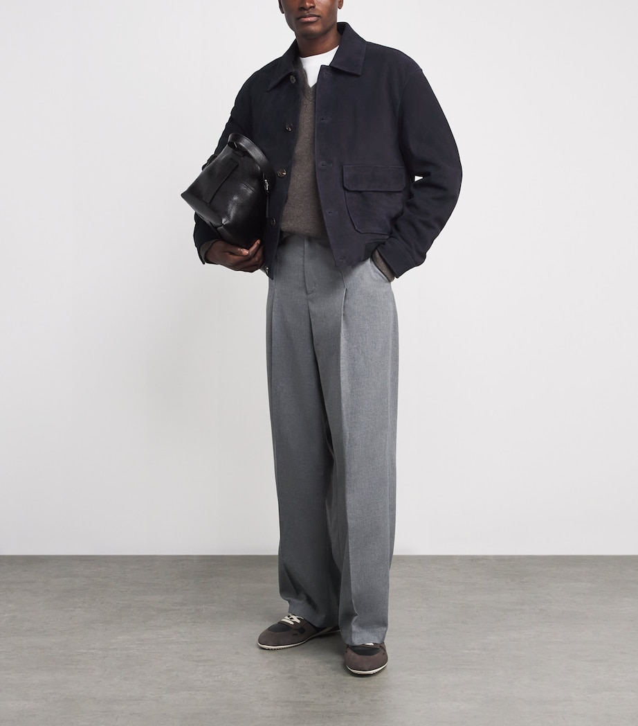 Suede Bomber Jacket DKNV Image 2