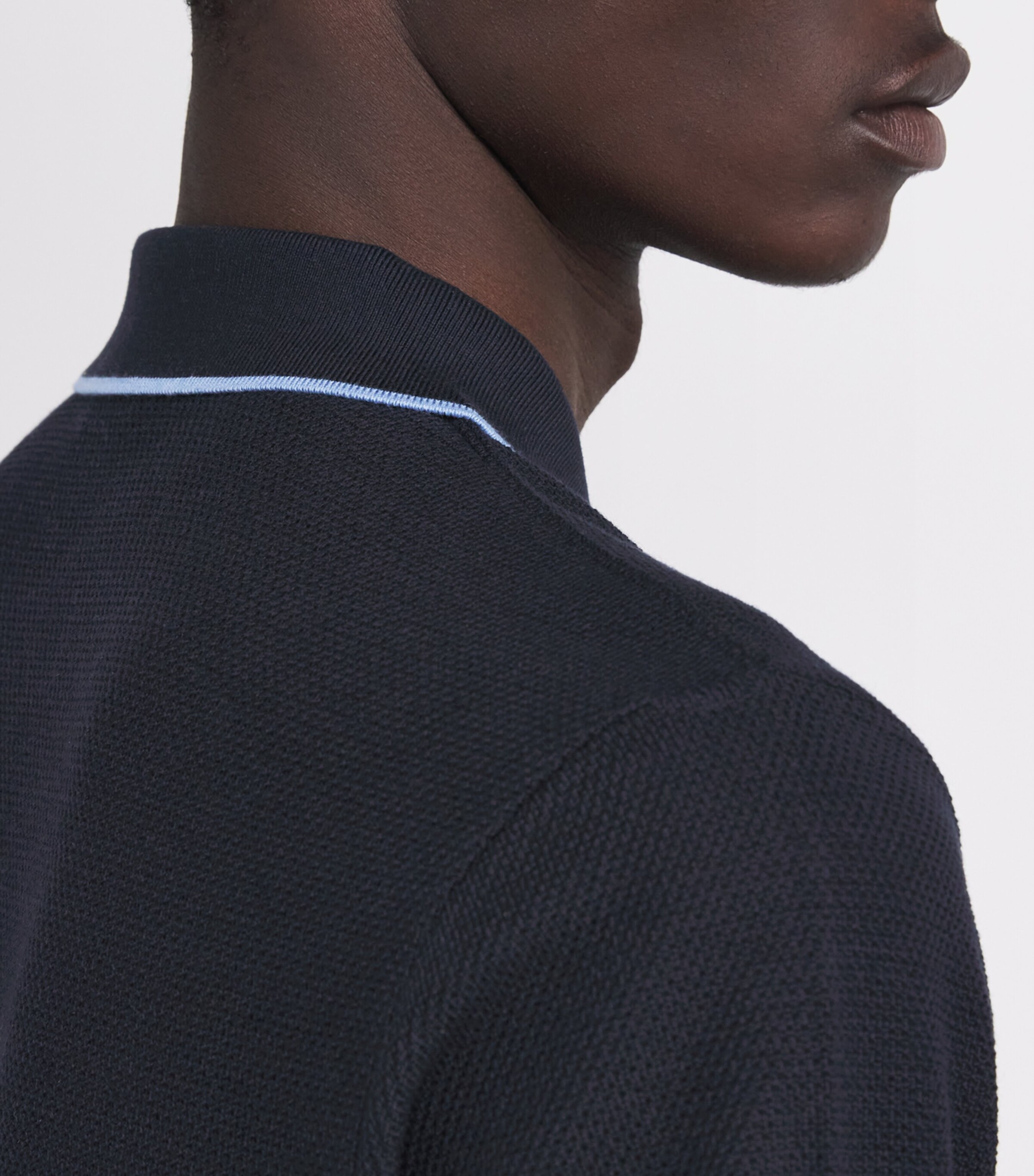 Cotton-Cashmere Polo Shirt 50BLUE Image 6