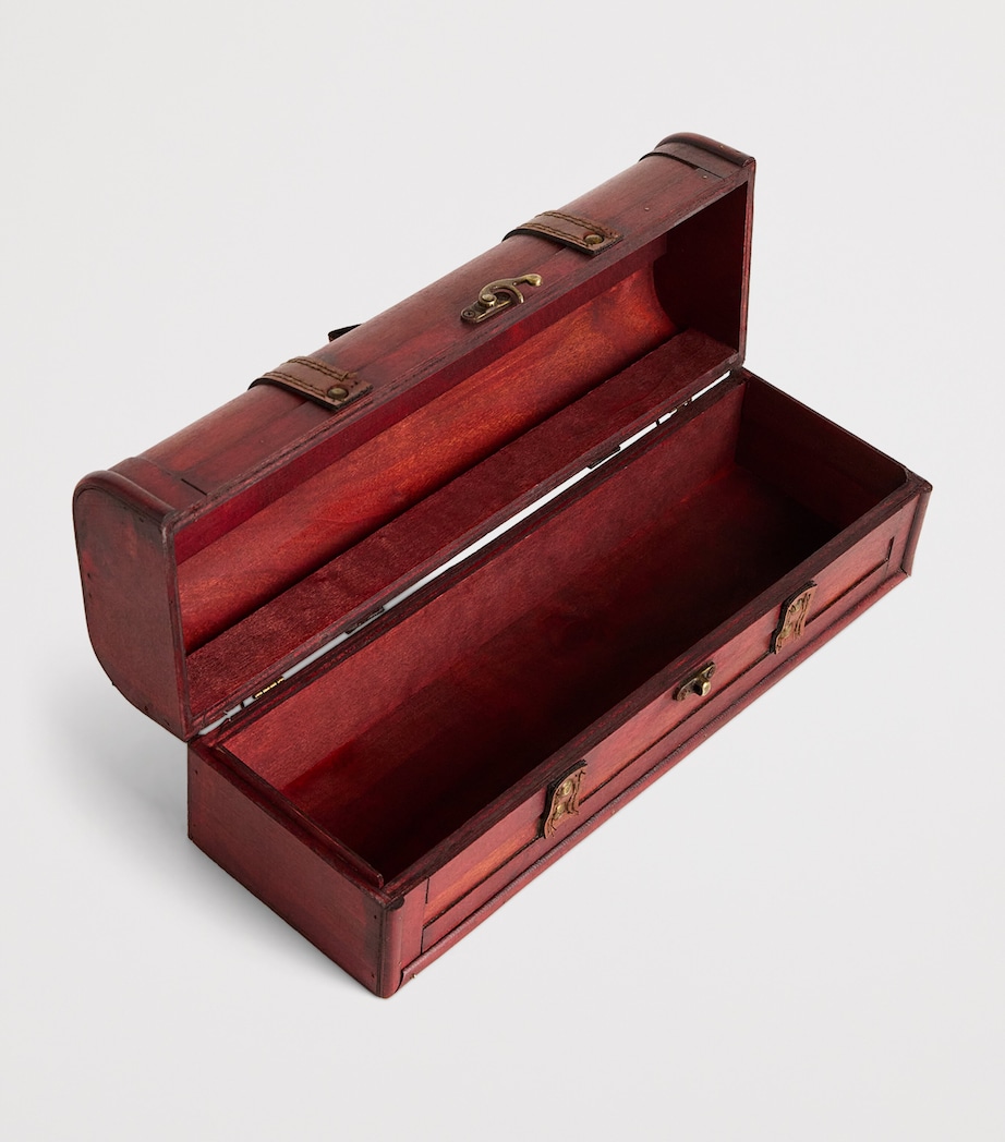 Wine Bottle Box Decoration (35cm) DARK BRWN Image 2