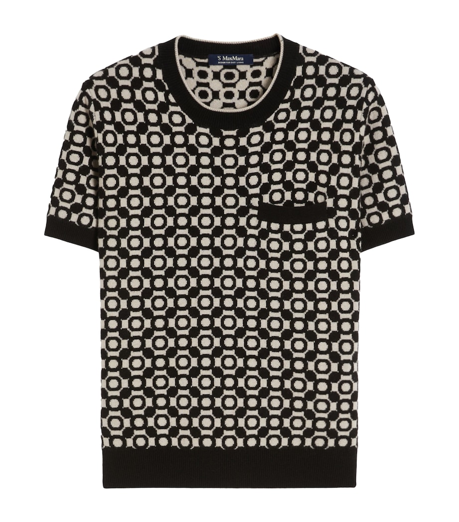 Wool Short-Sleeve Sweater ULTRAMARINE Image 1