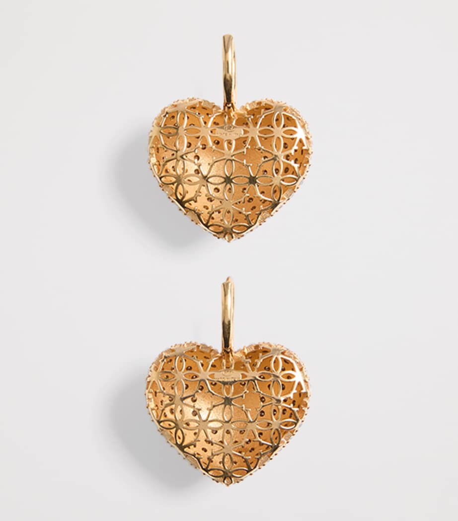 Crystal-Embellished Coeur Royal Earrings RG5 Image 4