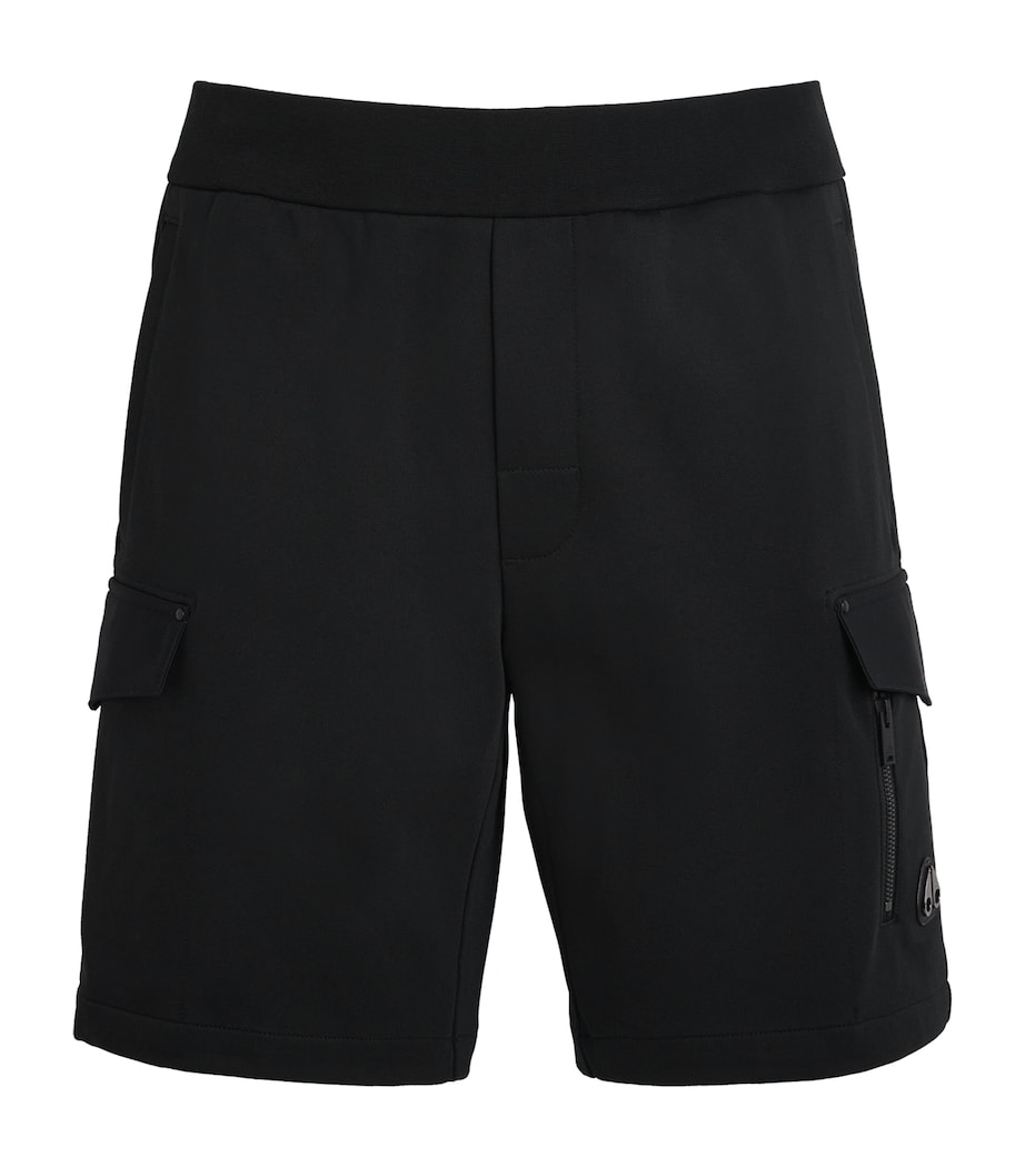 Moose Knuckles Mens Dalon Cargo Sweatshorts Black Image 1