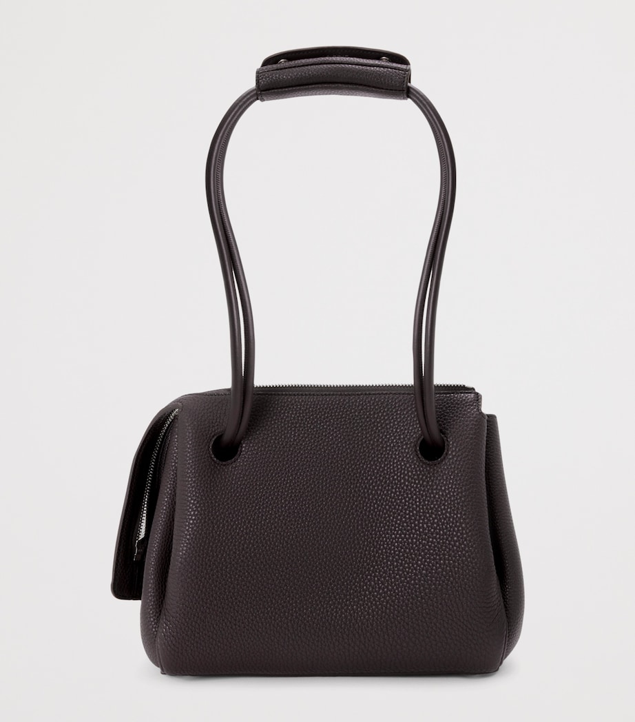 Small Calfskin Madrid Shoulder Bag DARK EBONY Image 5