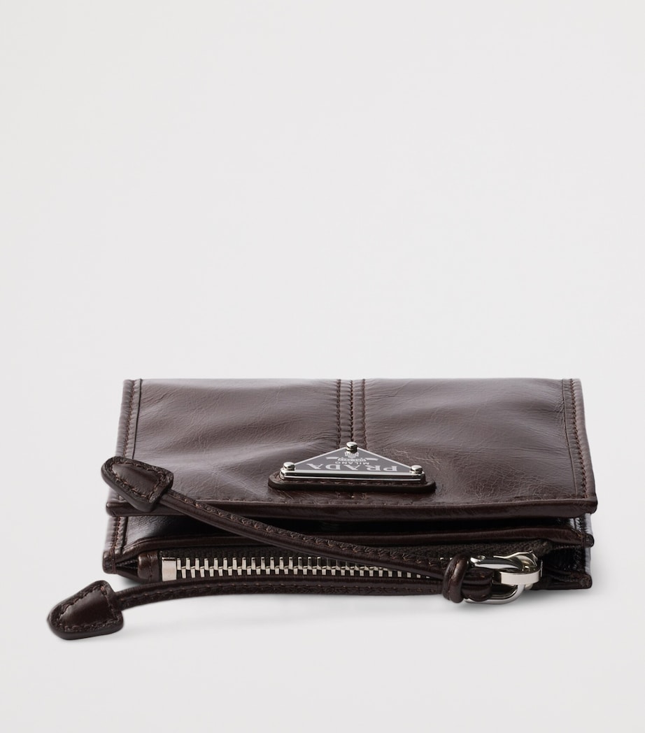 Small Leather Zipped Wallet F0003 Image 4