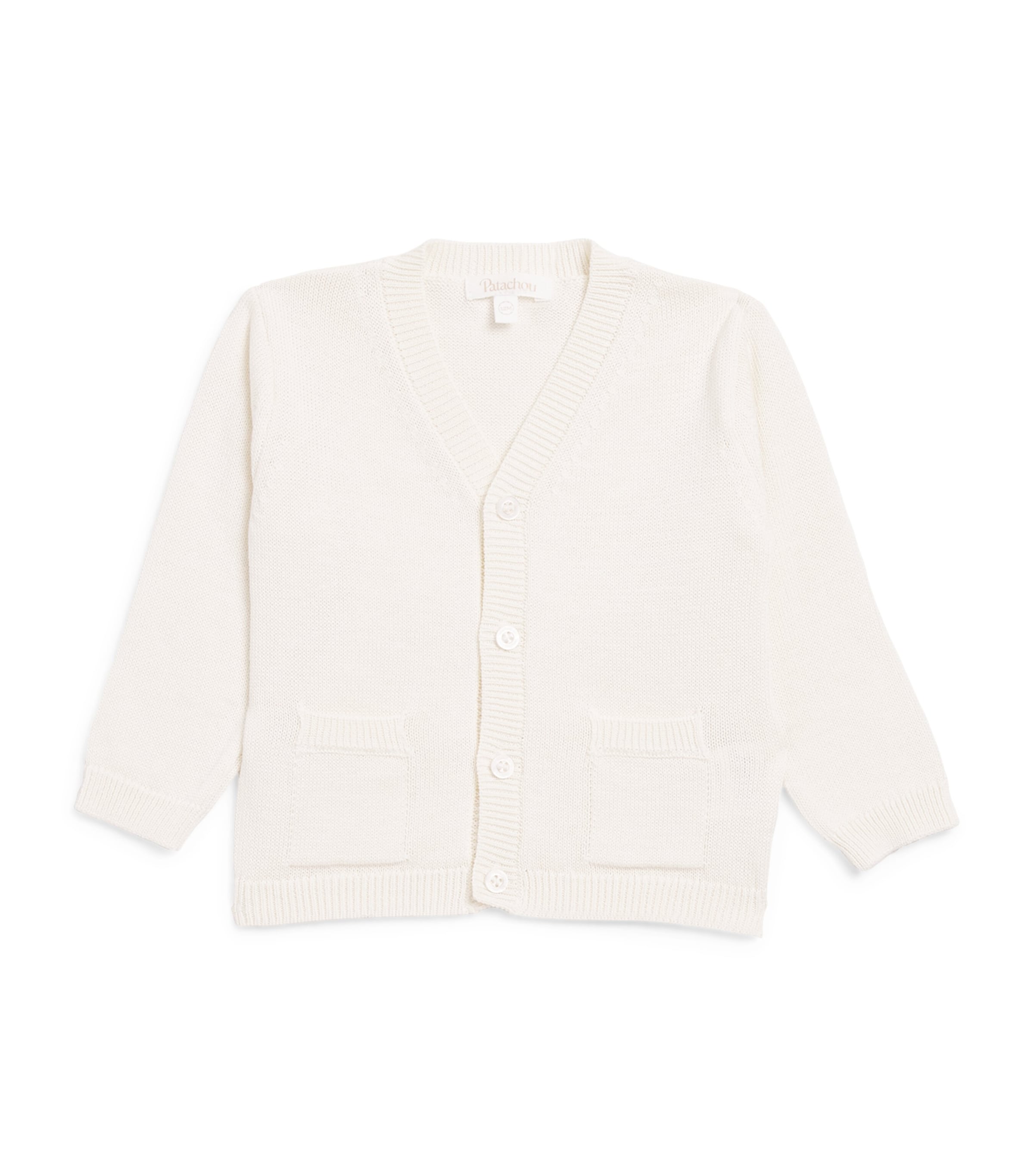 Patachou Cotton Cardigan (6 Months-4 Years) Ecru Image 1