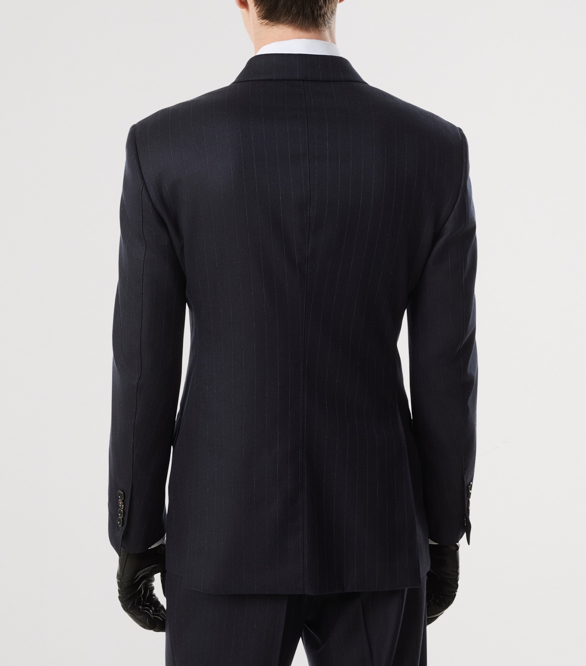 Wool Pinstripe Blazer UCC Image 5