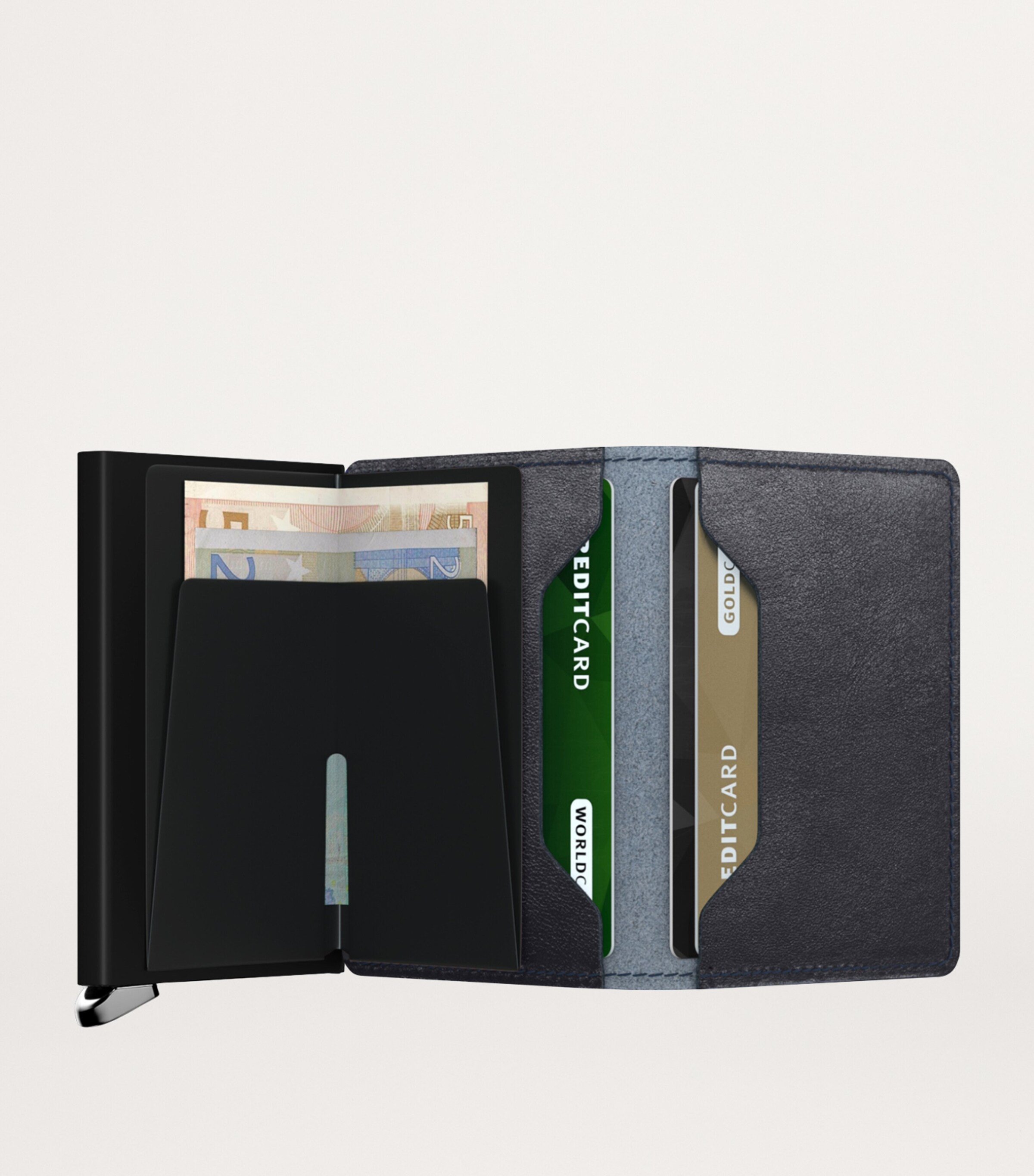 Suede Basco Slimwallet NAVY Image 3