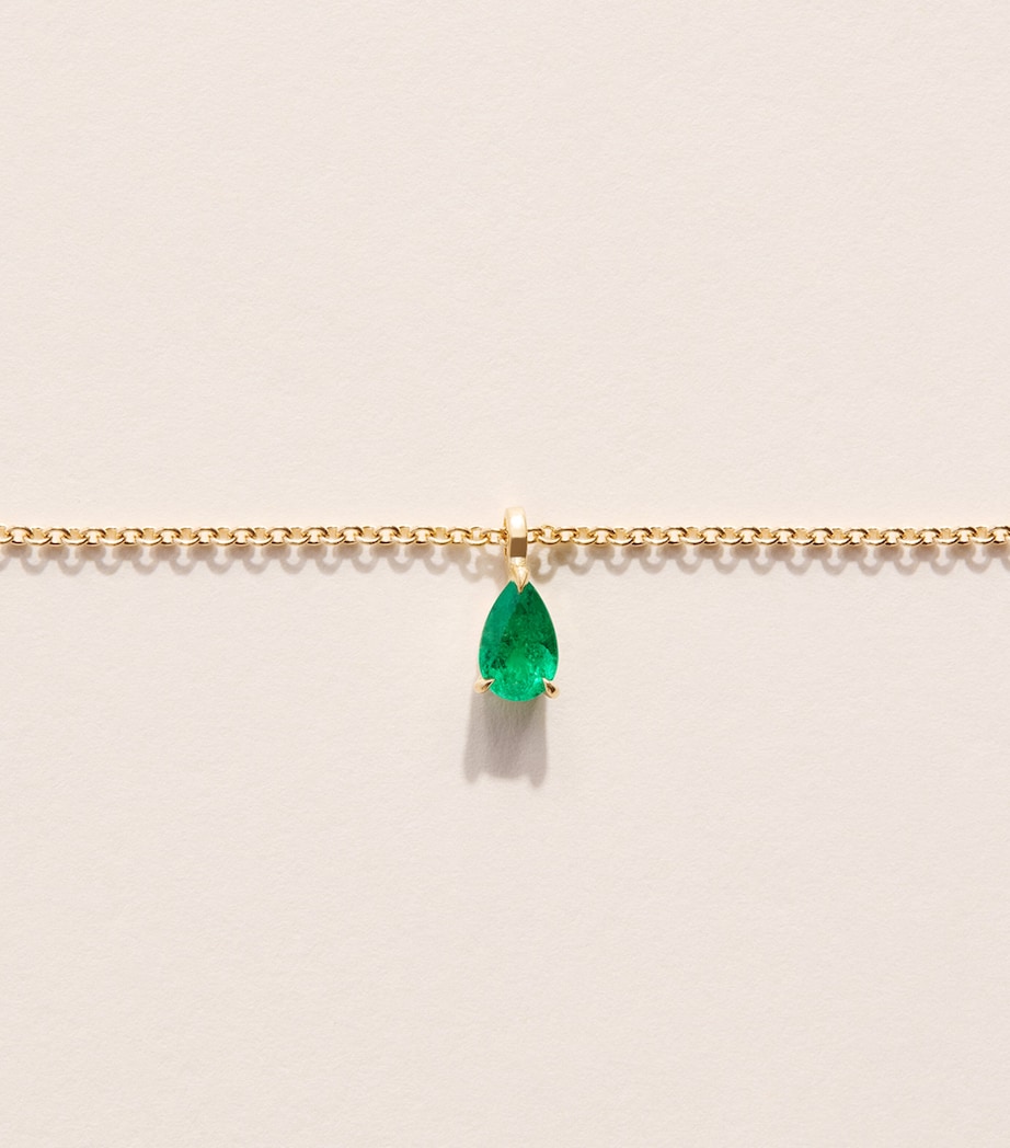 Anita Ko Yellow Gold and Emerald Pendant Necklace Yellow Gold Image 5