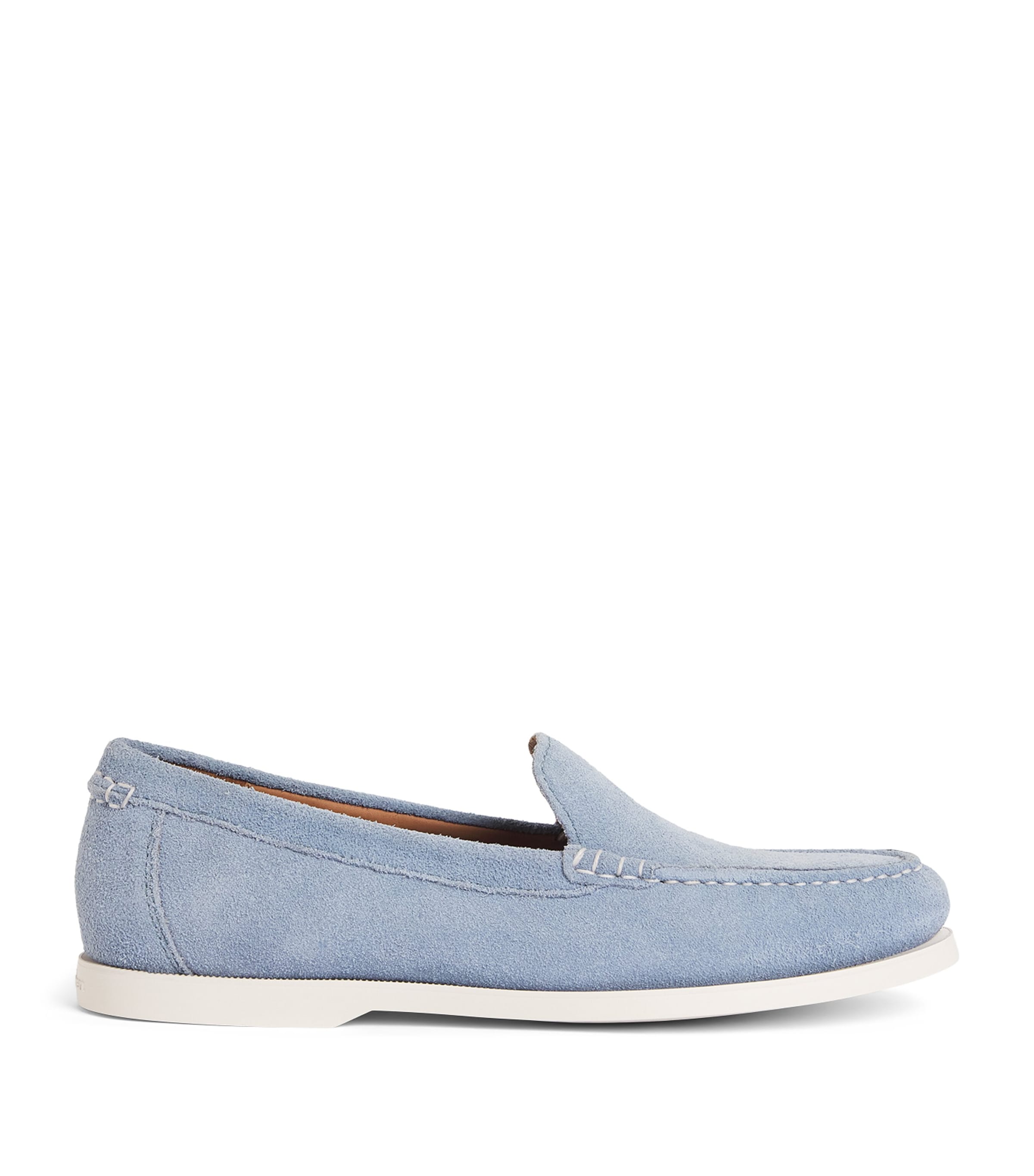 Polo Ralph Lauren Suede Merton Loafers Channel Blue Image 1