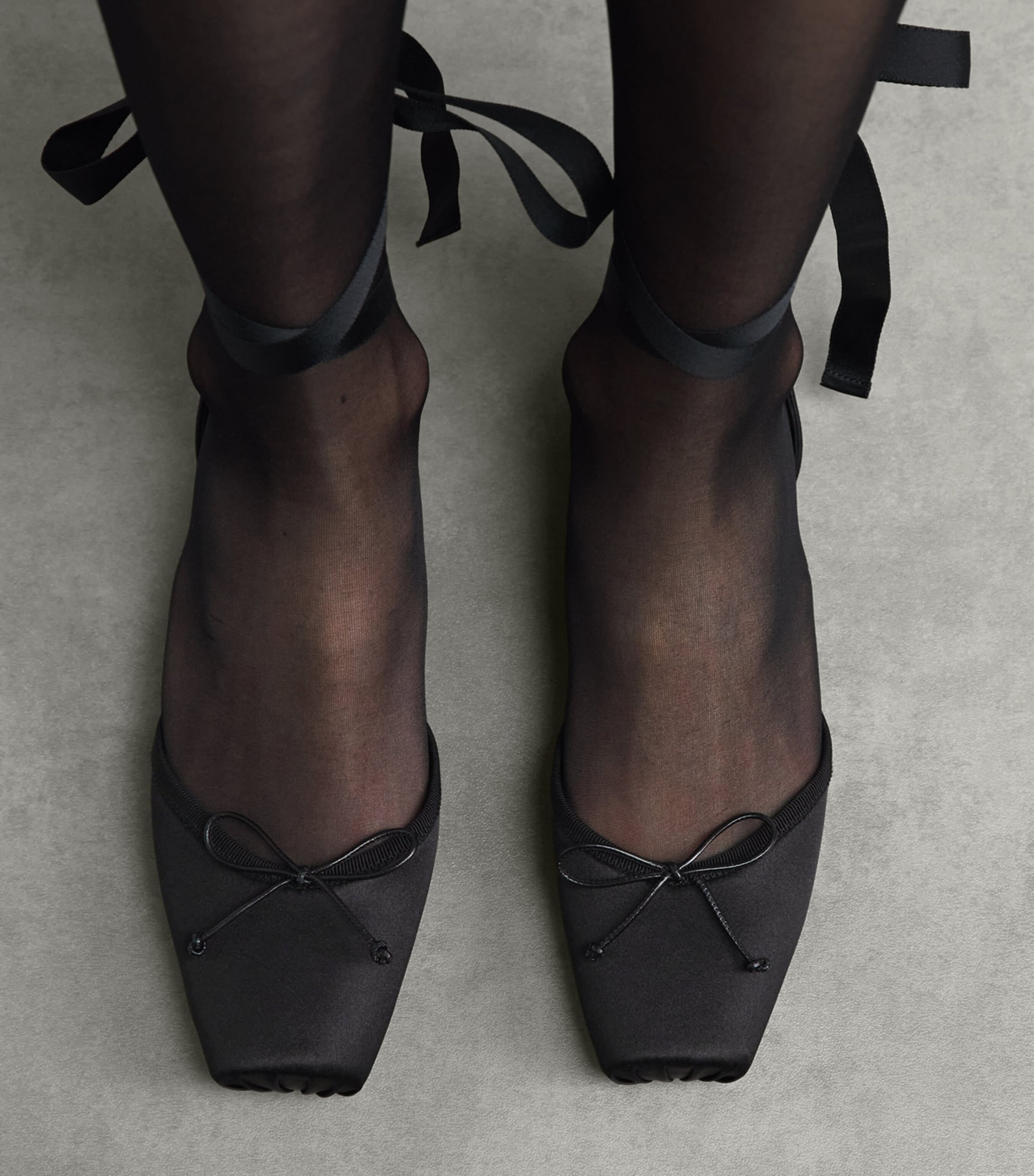 Christian Louboutin Cassia Lace-Up Satin Ballet Flats Image 2