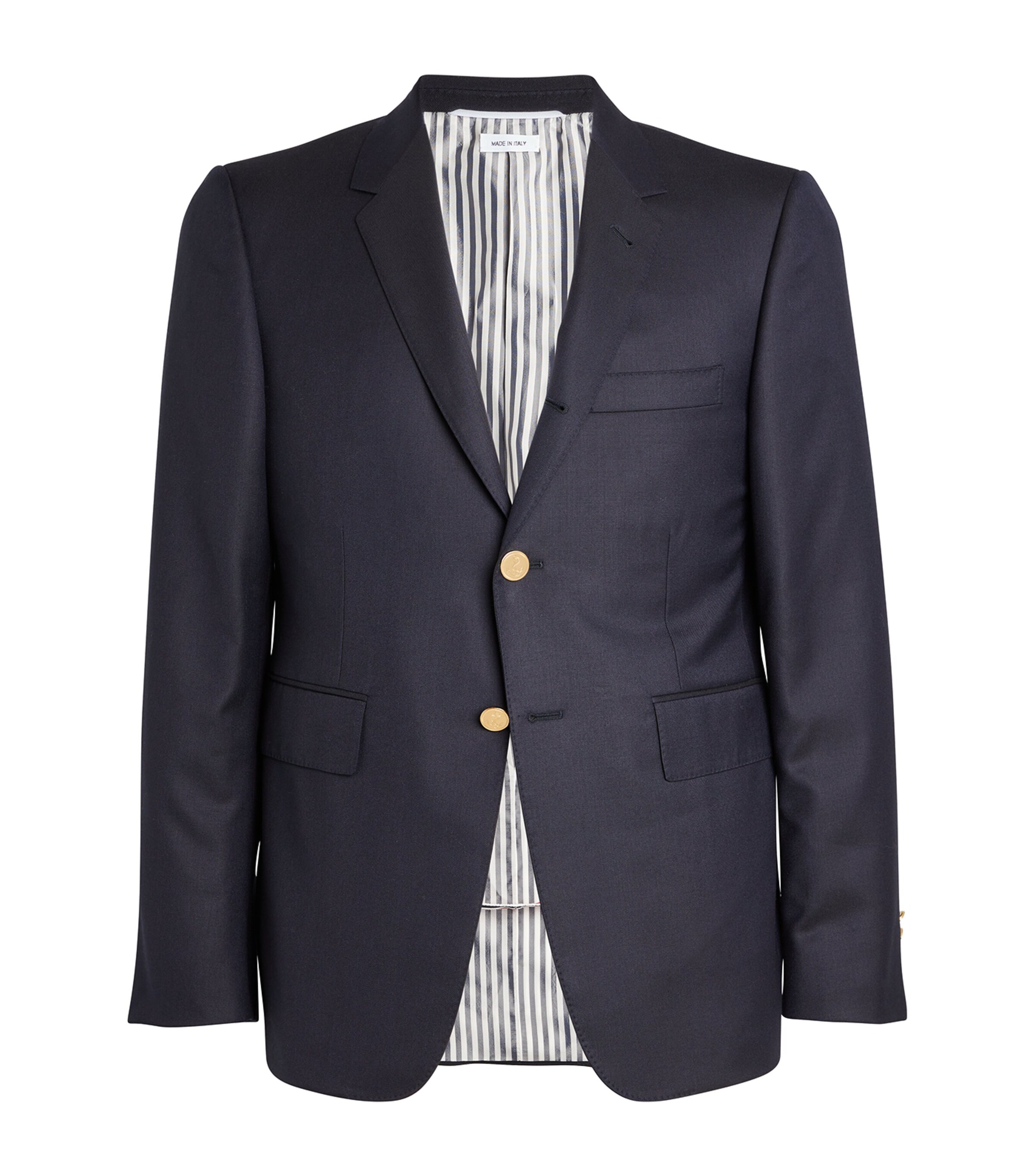 Shop Thom Browne Wool Blazer In Navy