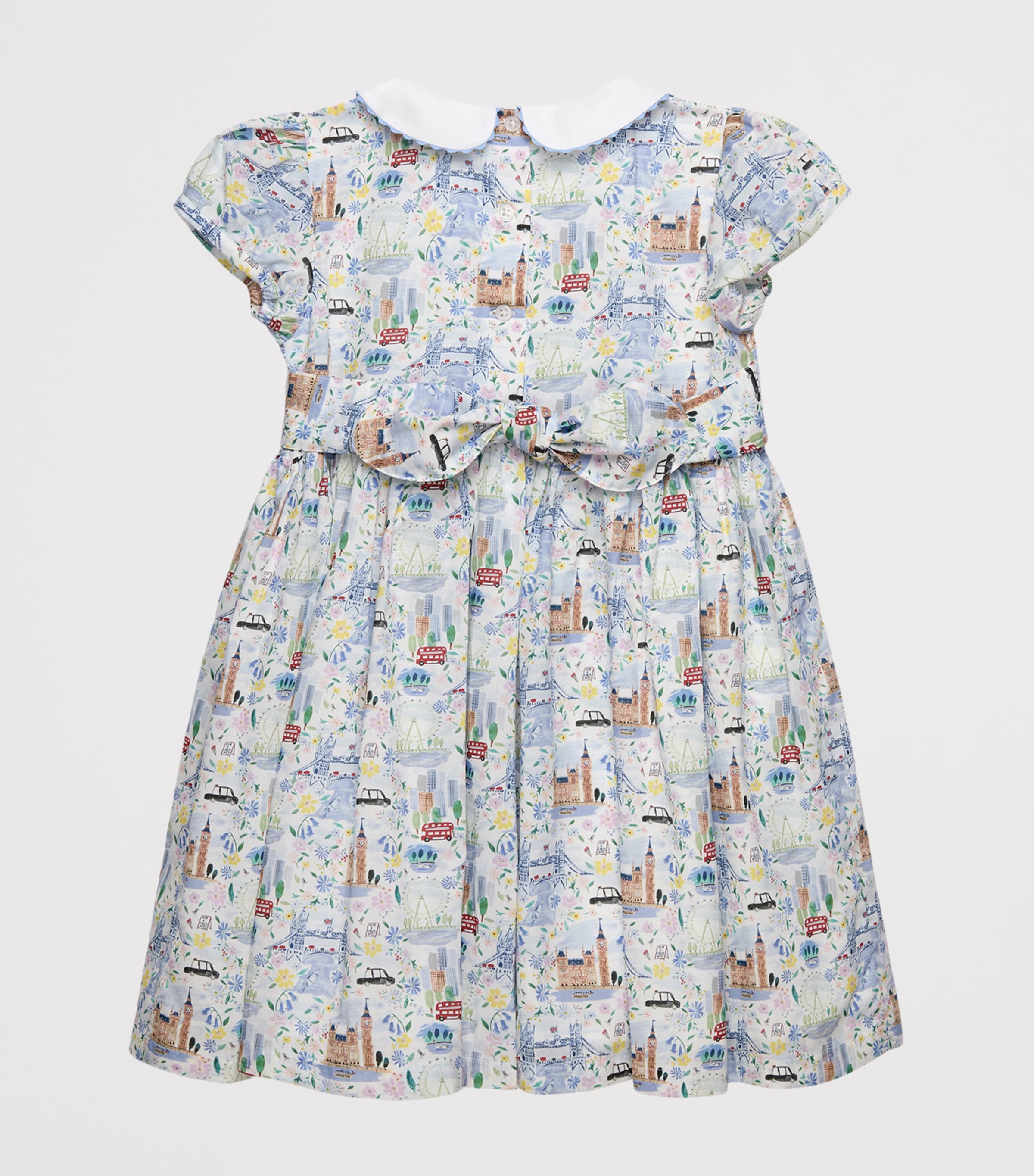 Trotters Cotton London Scenes Dress (2-5 Years) Multi London Scenes Image 2