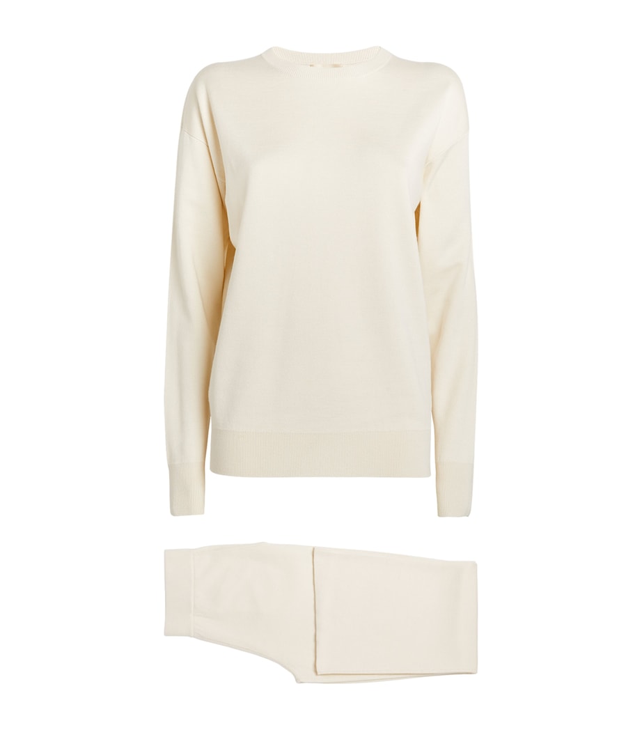 Silk-Blend Carmel Tracksuit ALASKA Image 1