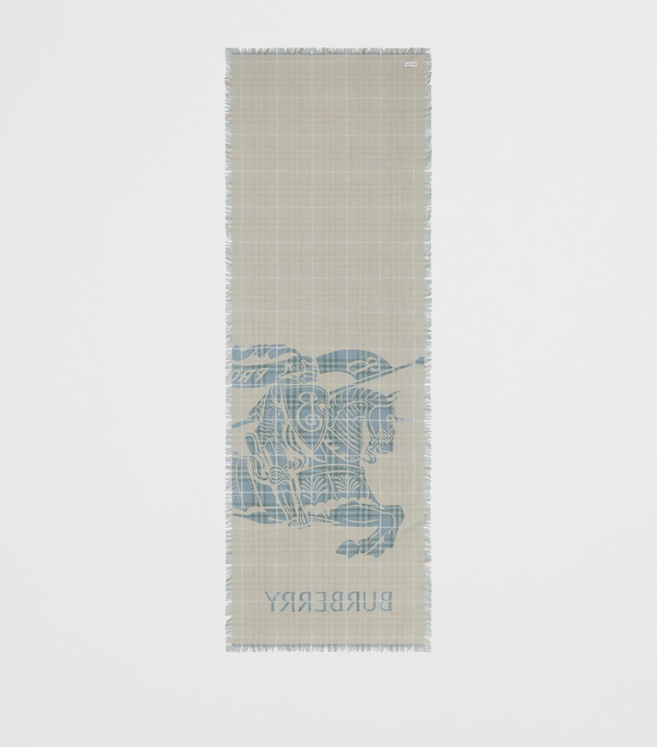 Wool Wide EKD Scarf PEWTER Image 3