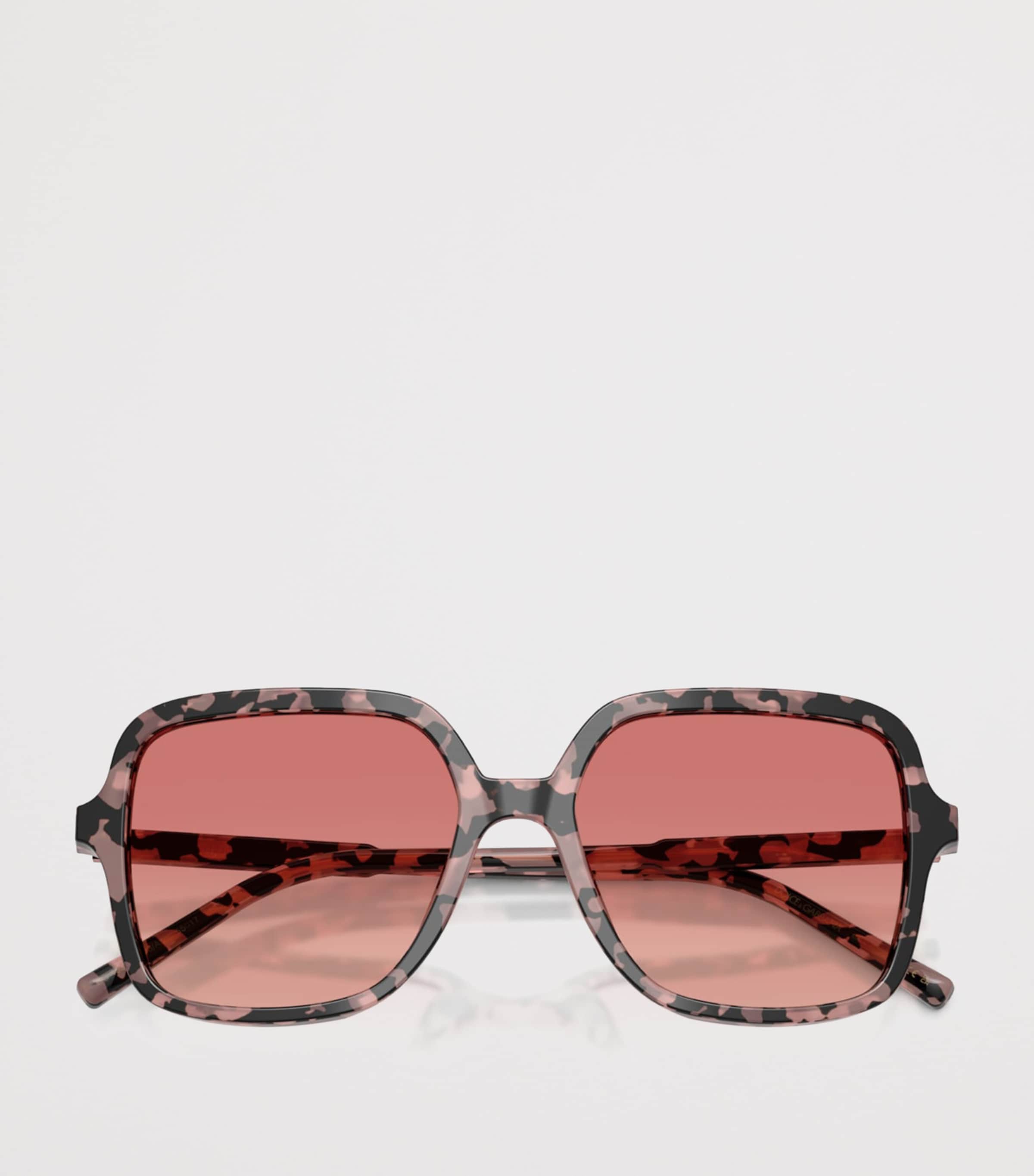 Dolce&Gabbana Camouflage Print Square Sunglasses Brown Image 5