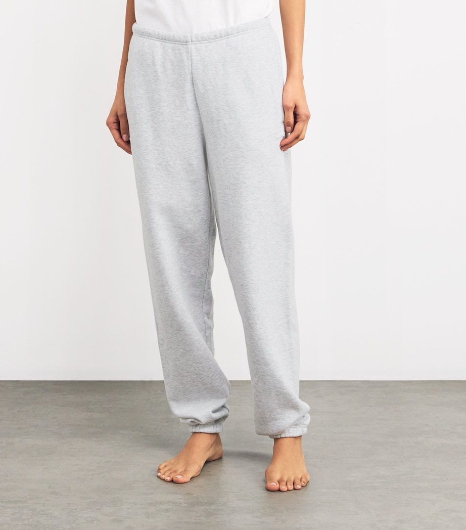 Cotton-Blend Fleece Sweatpants LIGHT HEATHER GREY Image 3