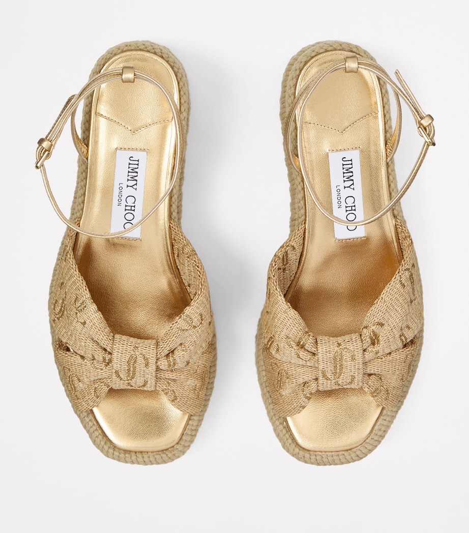 Raffia Aella Wedges 60 GOLD MIX Image 2