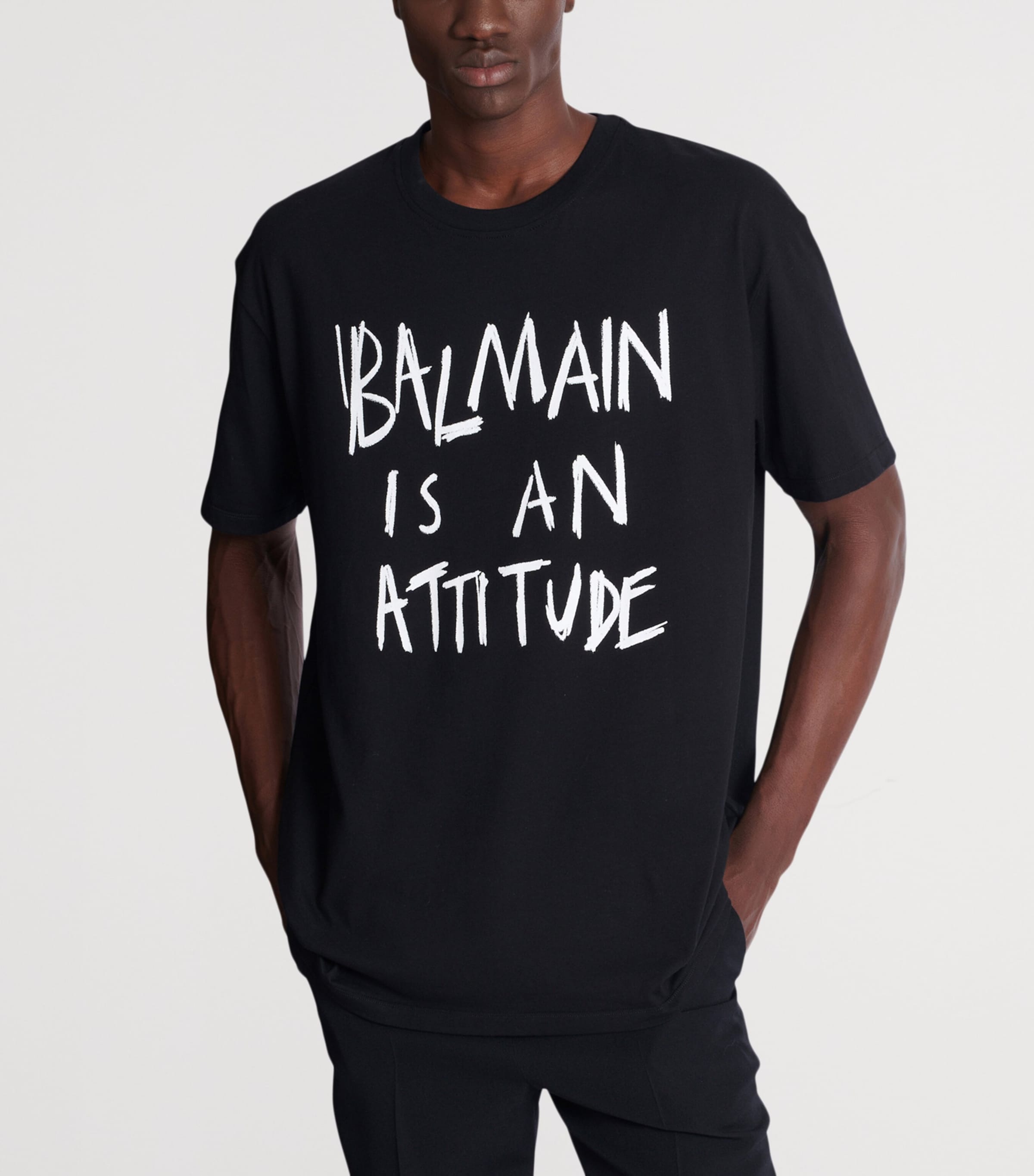 Cotton Logo T-Shirt EAB NOIR/BLANC Image 5