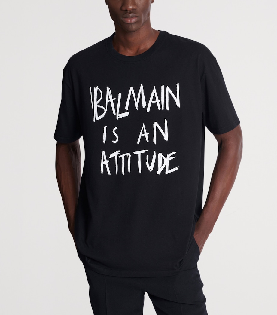 Cotton Logo T-Shirt EAB NOIR/BLANC Image 5