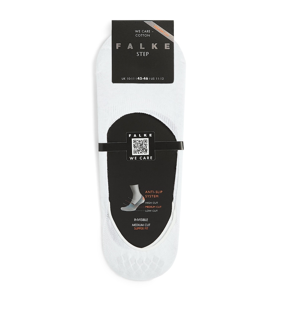 Step Medium-Cut No Show Socks 2000WHITE Image 1