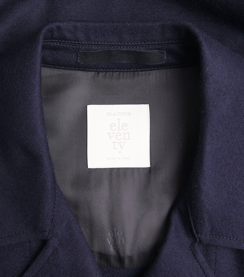 Wool Pea Coat BLU Image 5