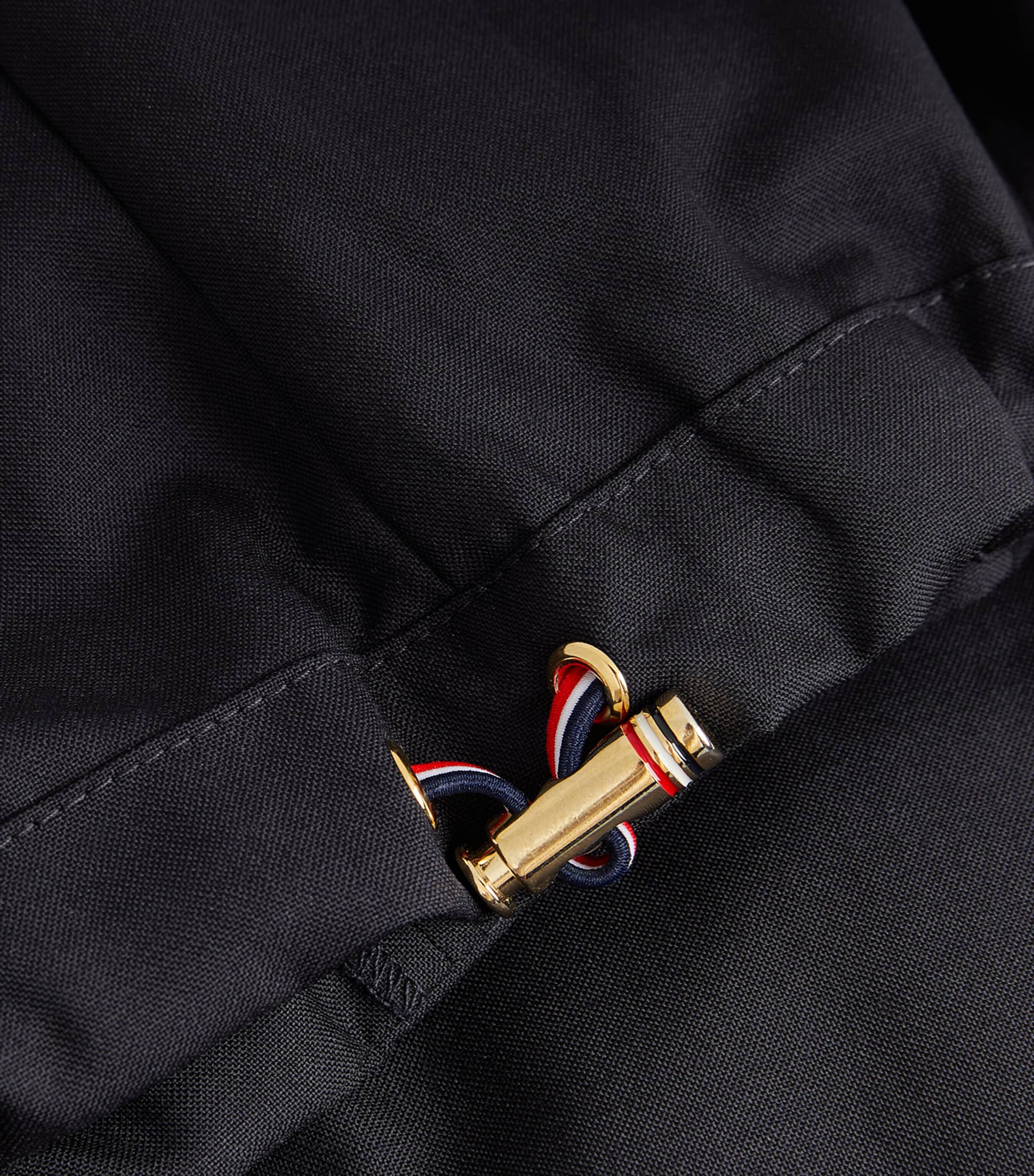 Wool 4-Bar Trousers NAVY Image 5