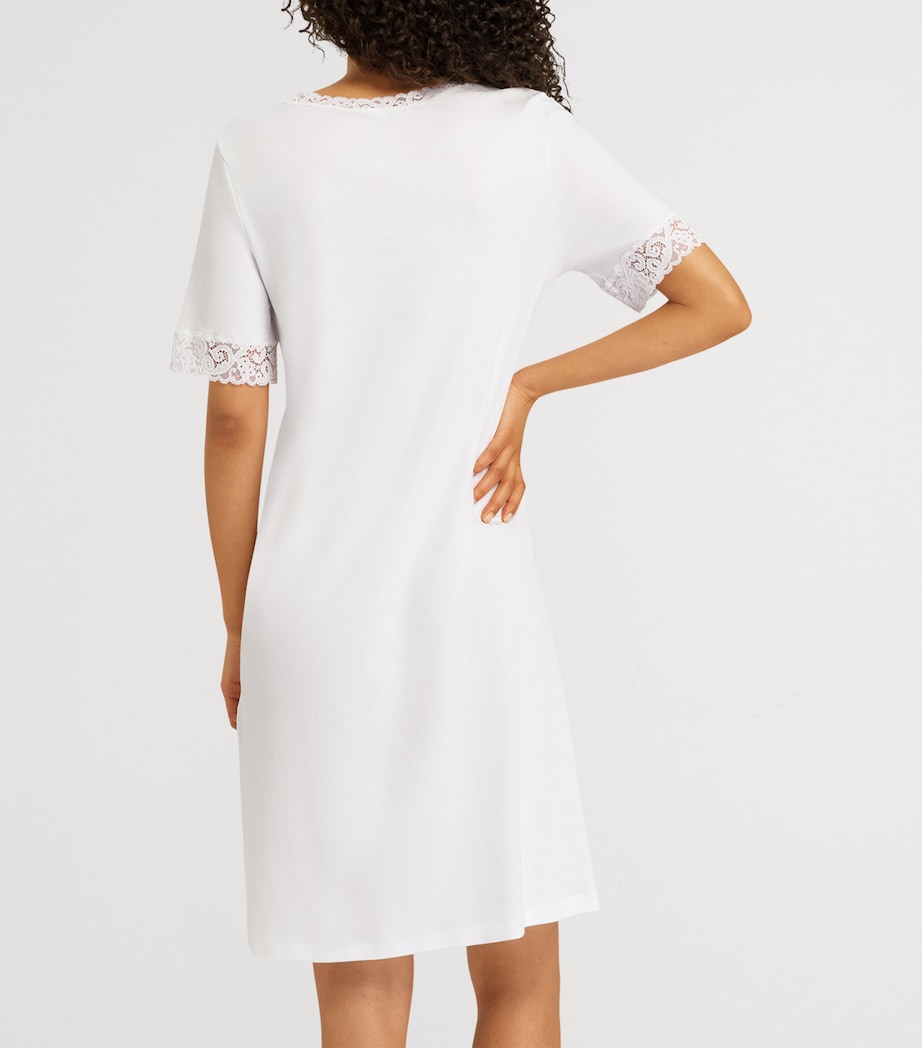 Cotton Lace-Trim Moments Nightdress 0101 Image 4