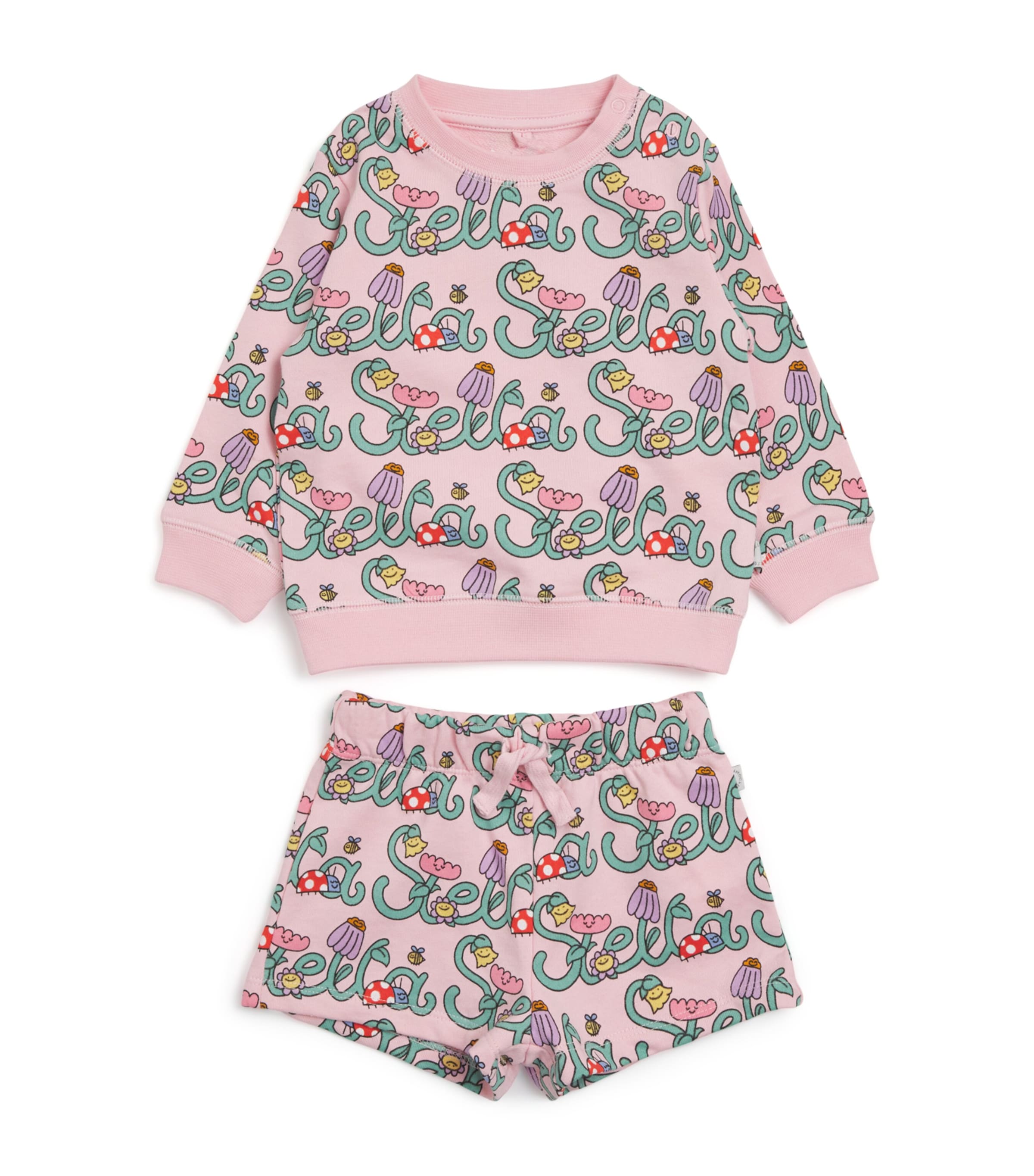 Stella McCartney Kids Floral T-Shirt and Shorts Set (6 Months-3 Years) Image 1