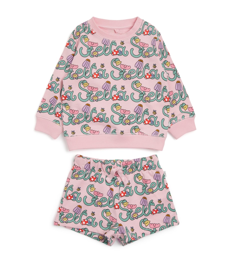 Stella McCartney Kids Floral T-Shirt and Shorts Set (6 Months-3 Years) Image 1