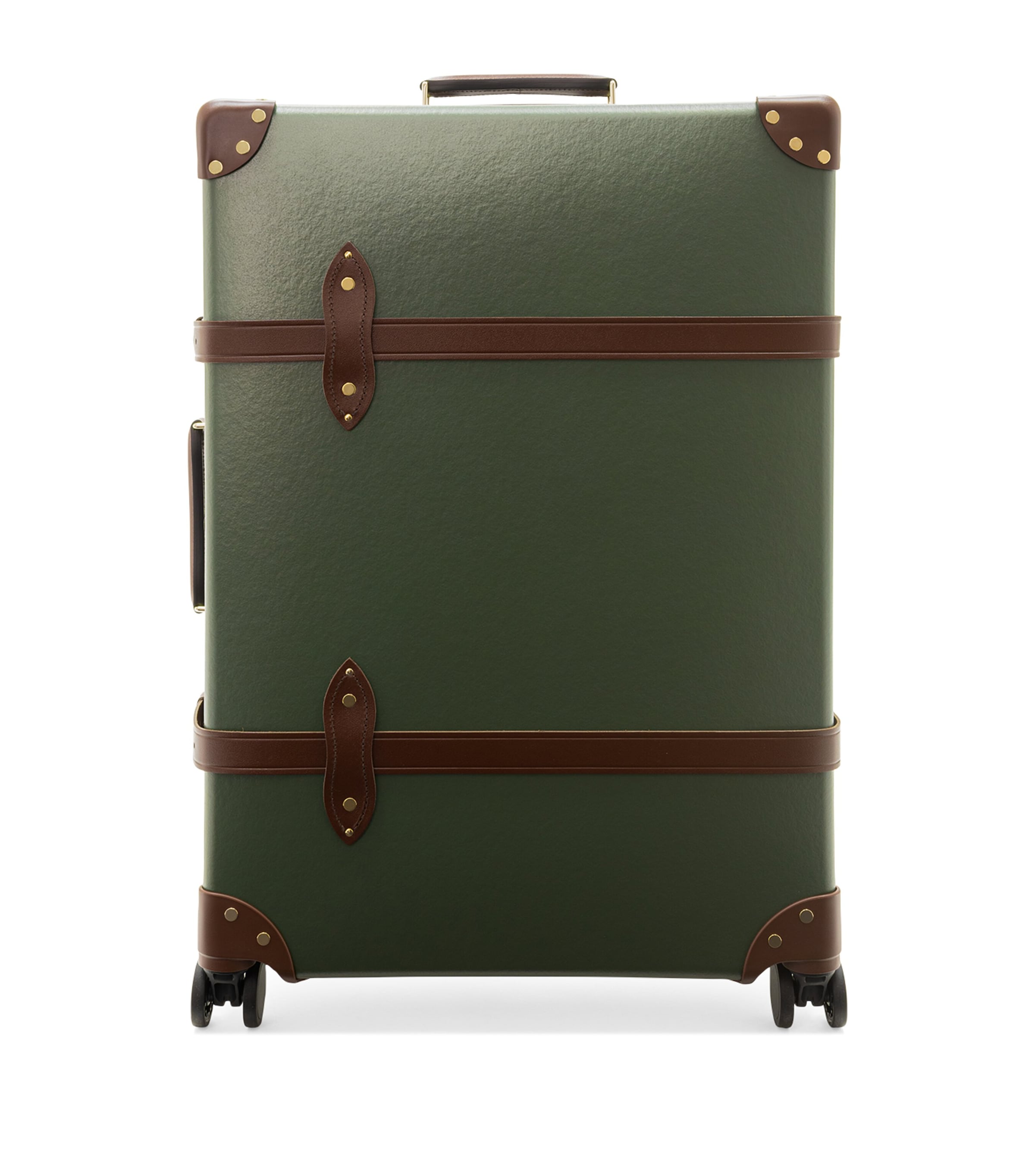 Globe-trotter Large Centenary 4-wheel Suitcase In Green