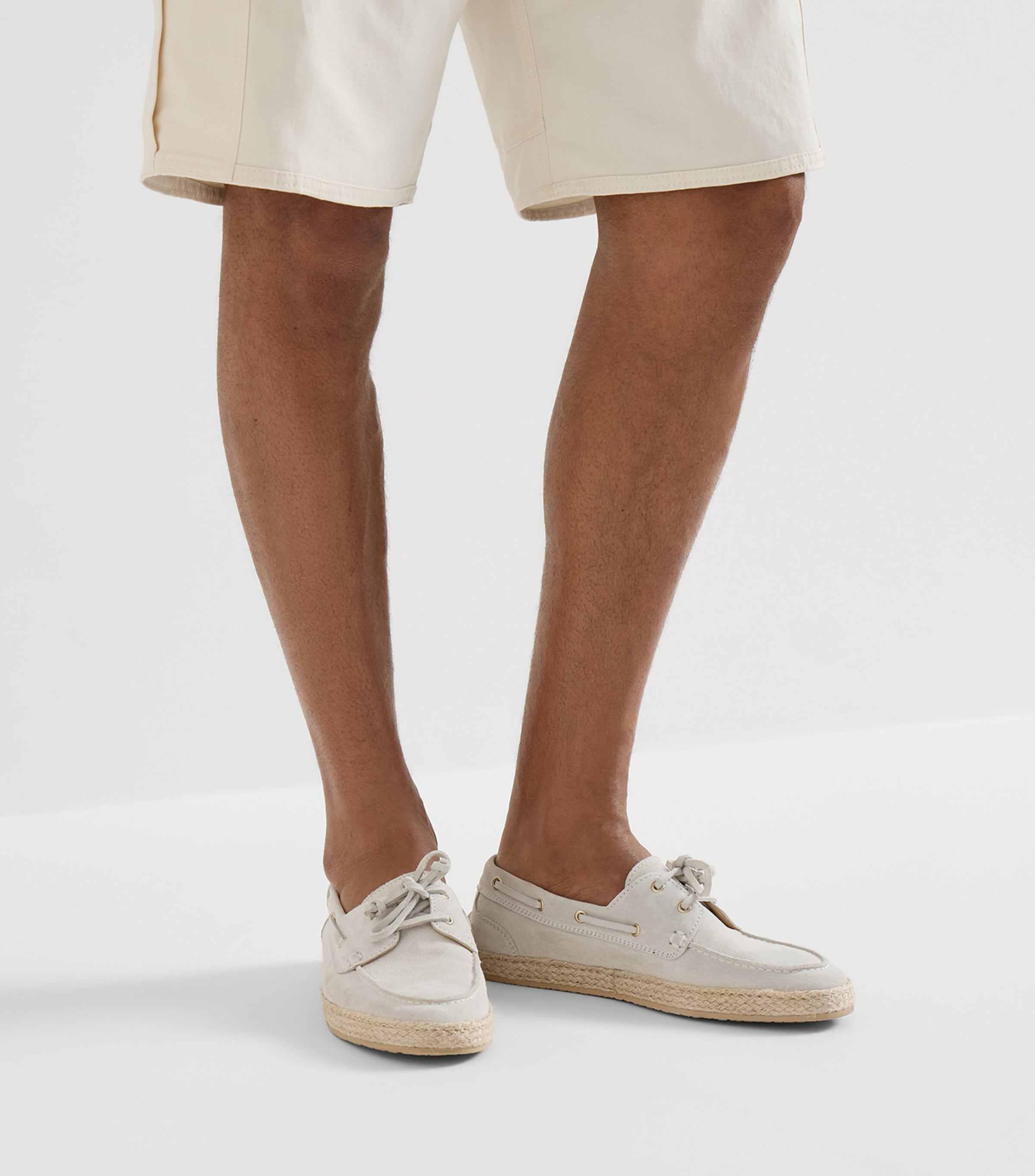Brunello Cucinelli Suede Penny Loafer Espadrilles Image 4