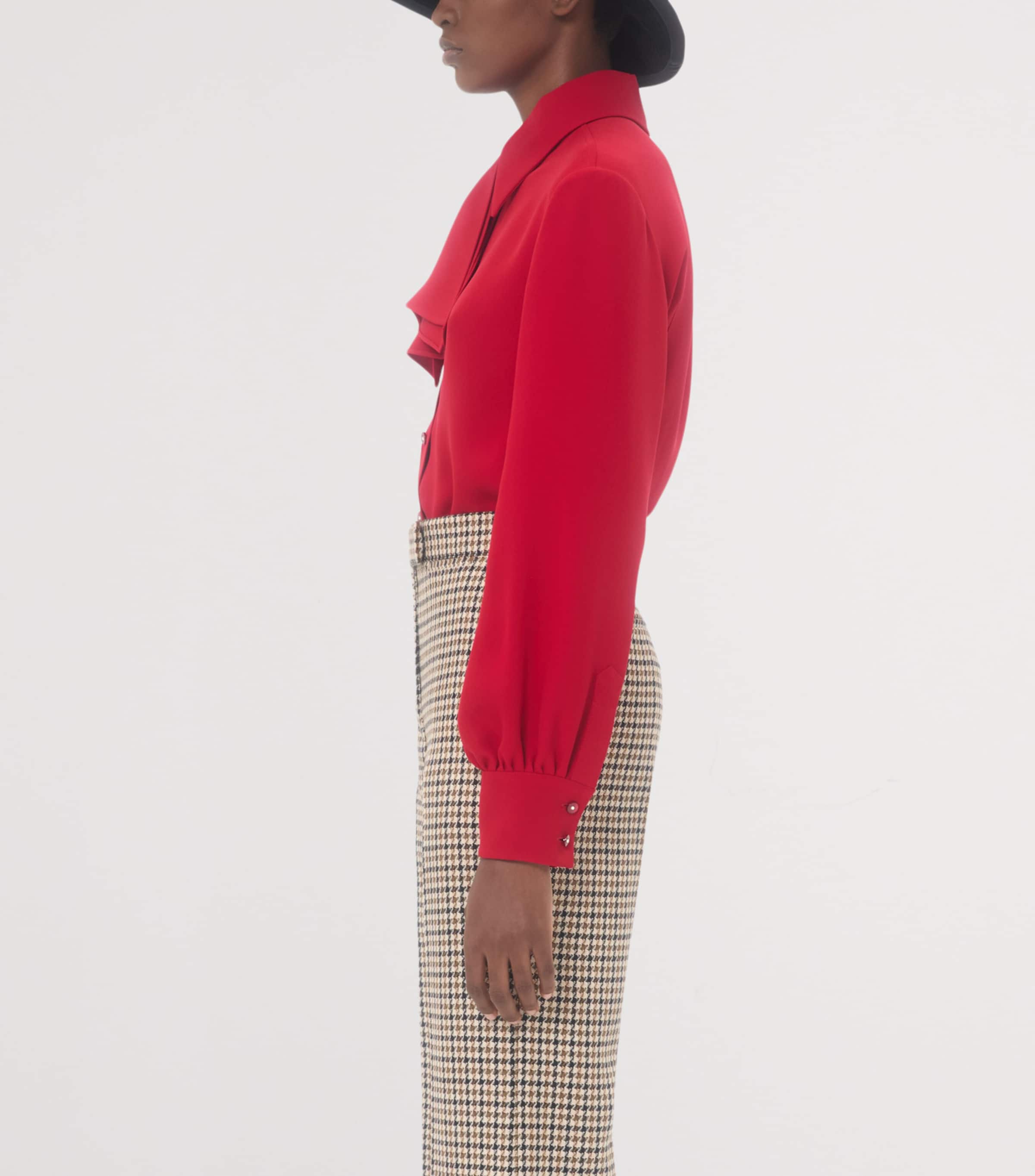 Silk Bow Shirt R9M Image 3