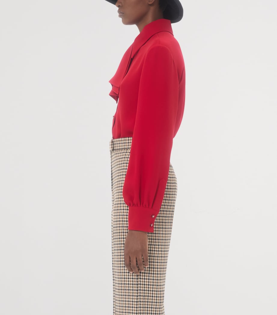 Silk Bow Shirt R9M Image 3