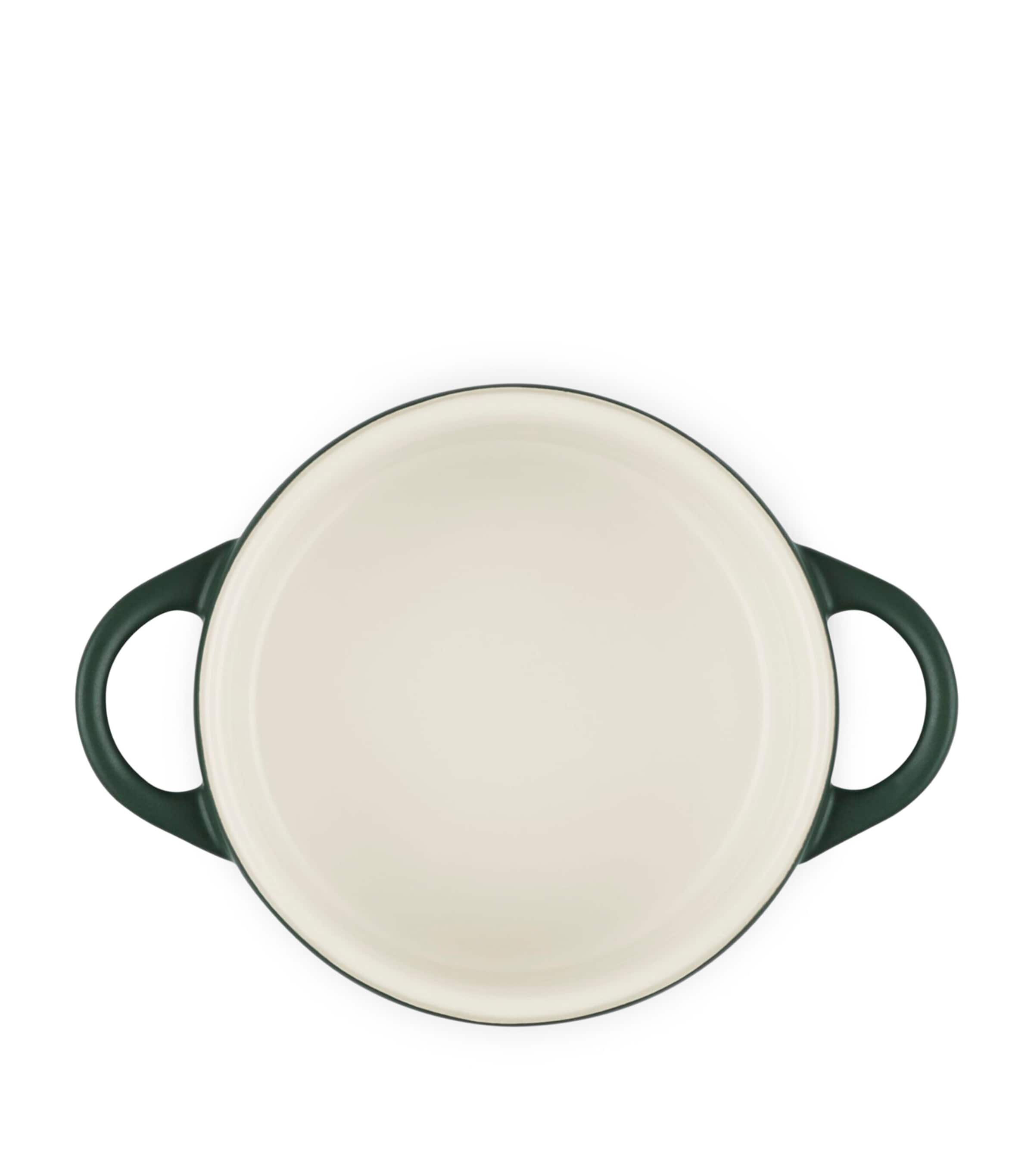 Le Creuset Petite Stoneware Round Casserole Dish (13.5cm) Green Image 4
