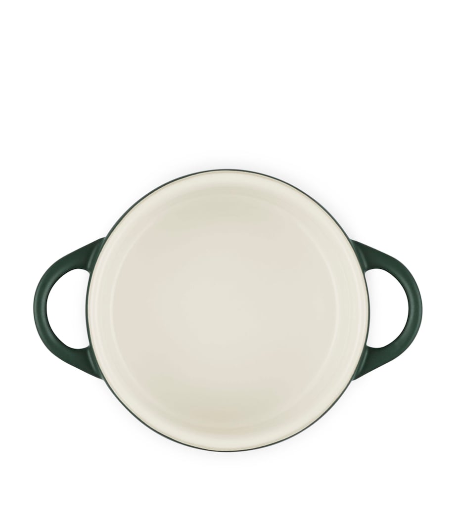 Le Creuset Petite Stoneware Round Casserole Dish (13.5cm) Green Image 4