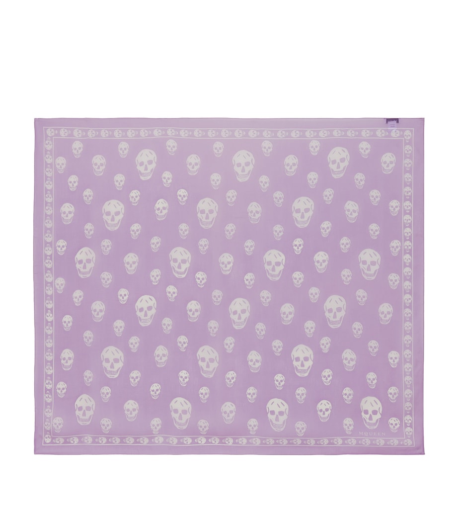 McQueen Silk Skull Scarf Image 1