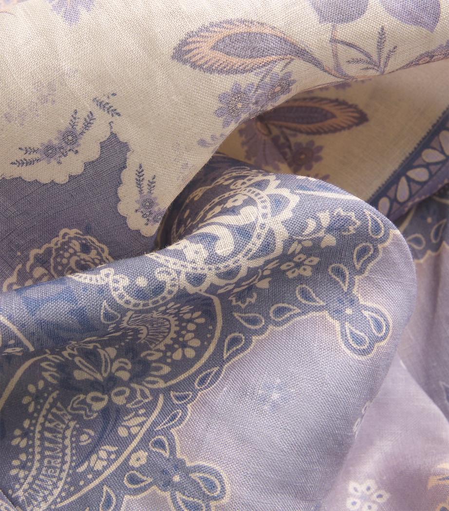 Printed Lucky Bias Maxi Skirt BLUBA BLUE BANDANA Image 5